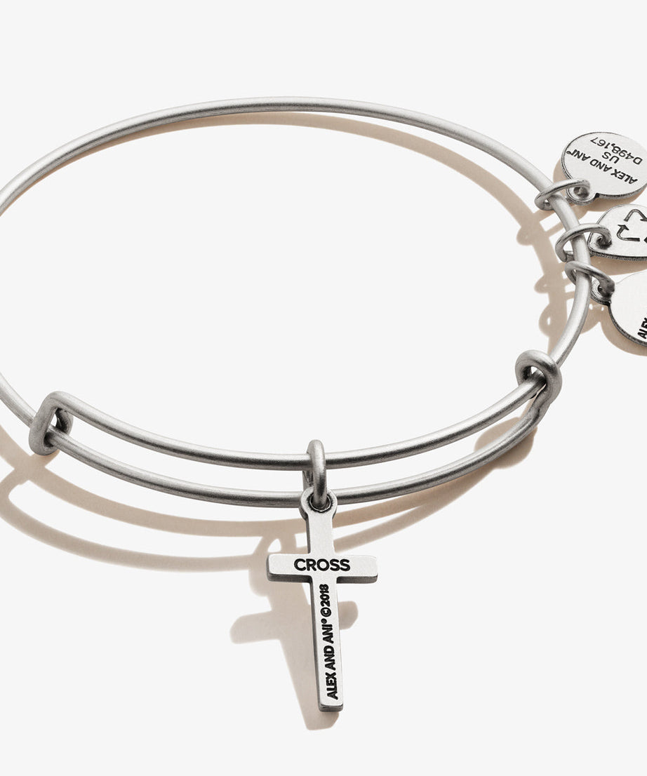 Cross Charm Bangle