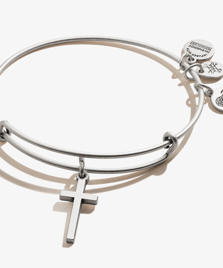 Cross Charm Bangle