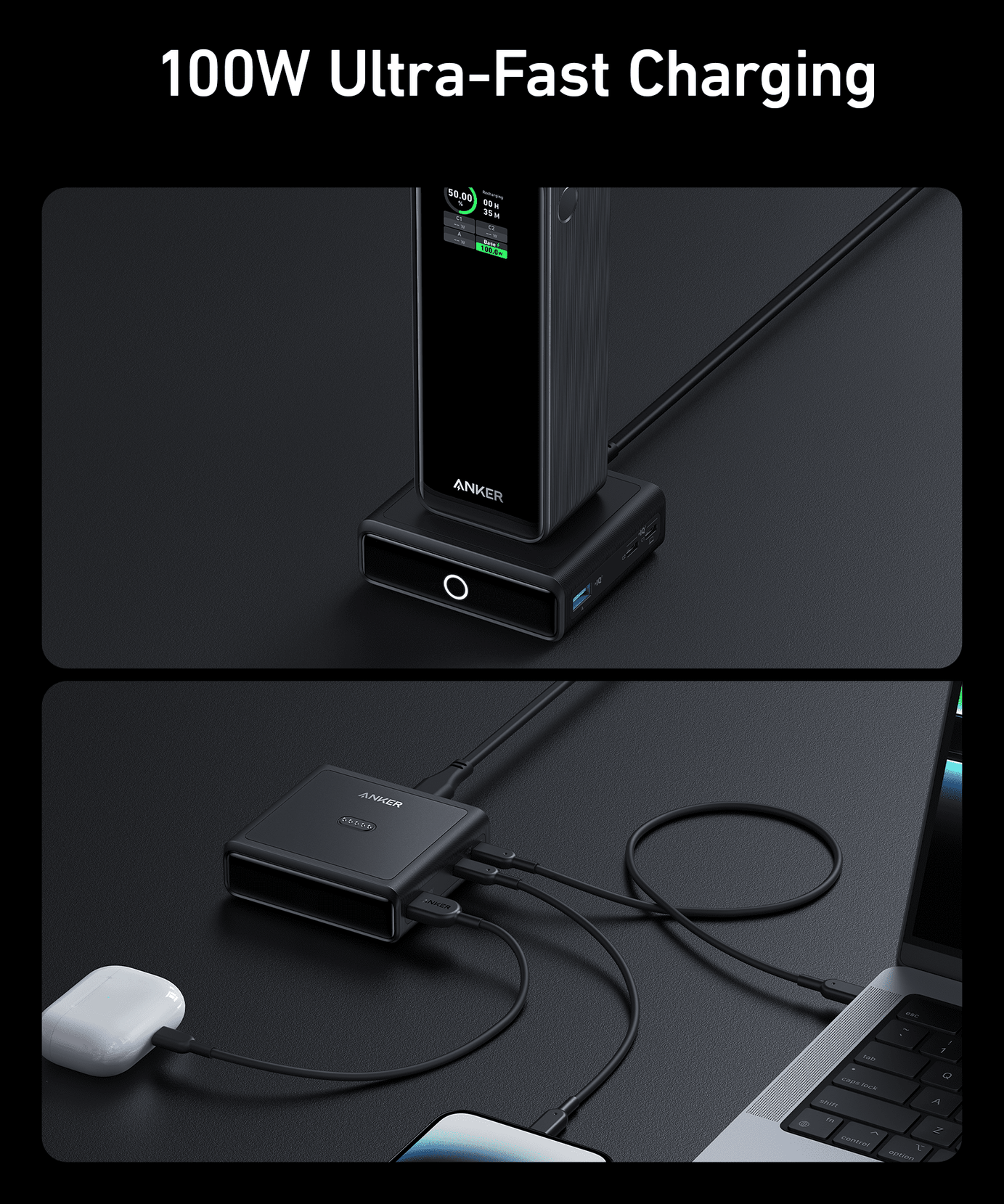 Anker 100W Charging Base for Anker Prime Power Bank