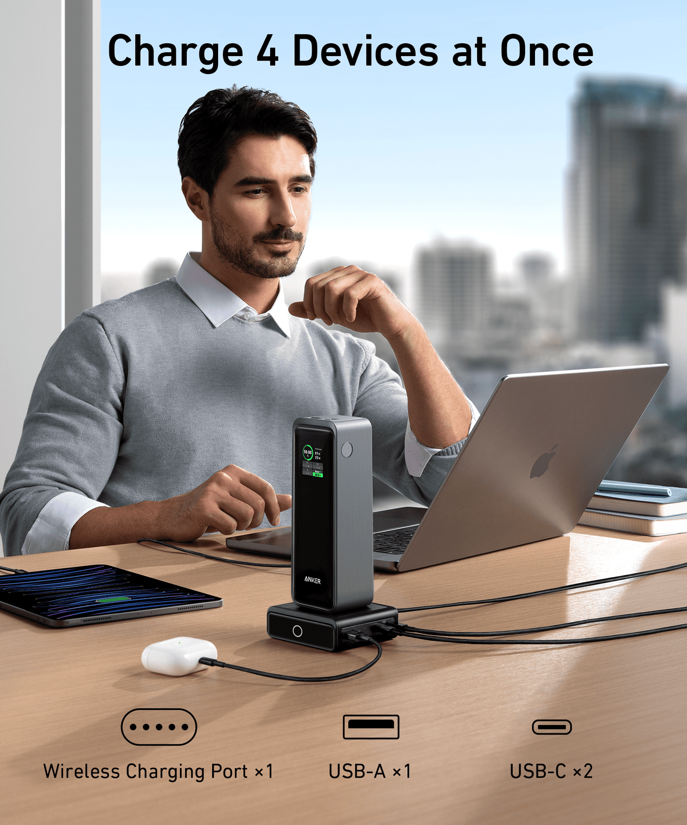 Anker 100W Charging Base for Anker Prime Power Bank