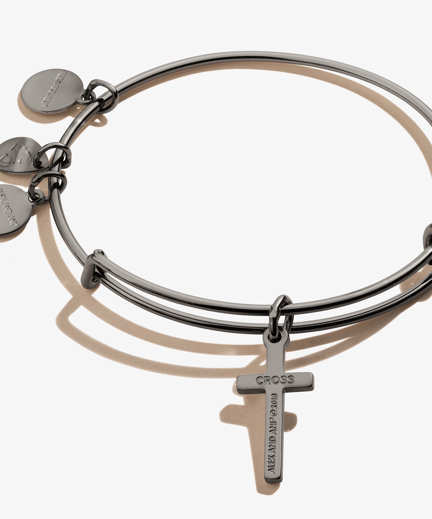 Cross Charm Bangle