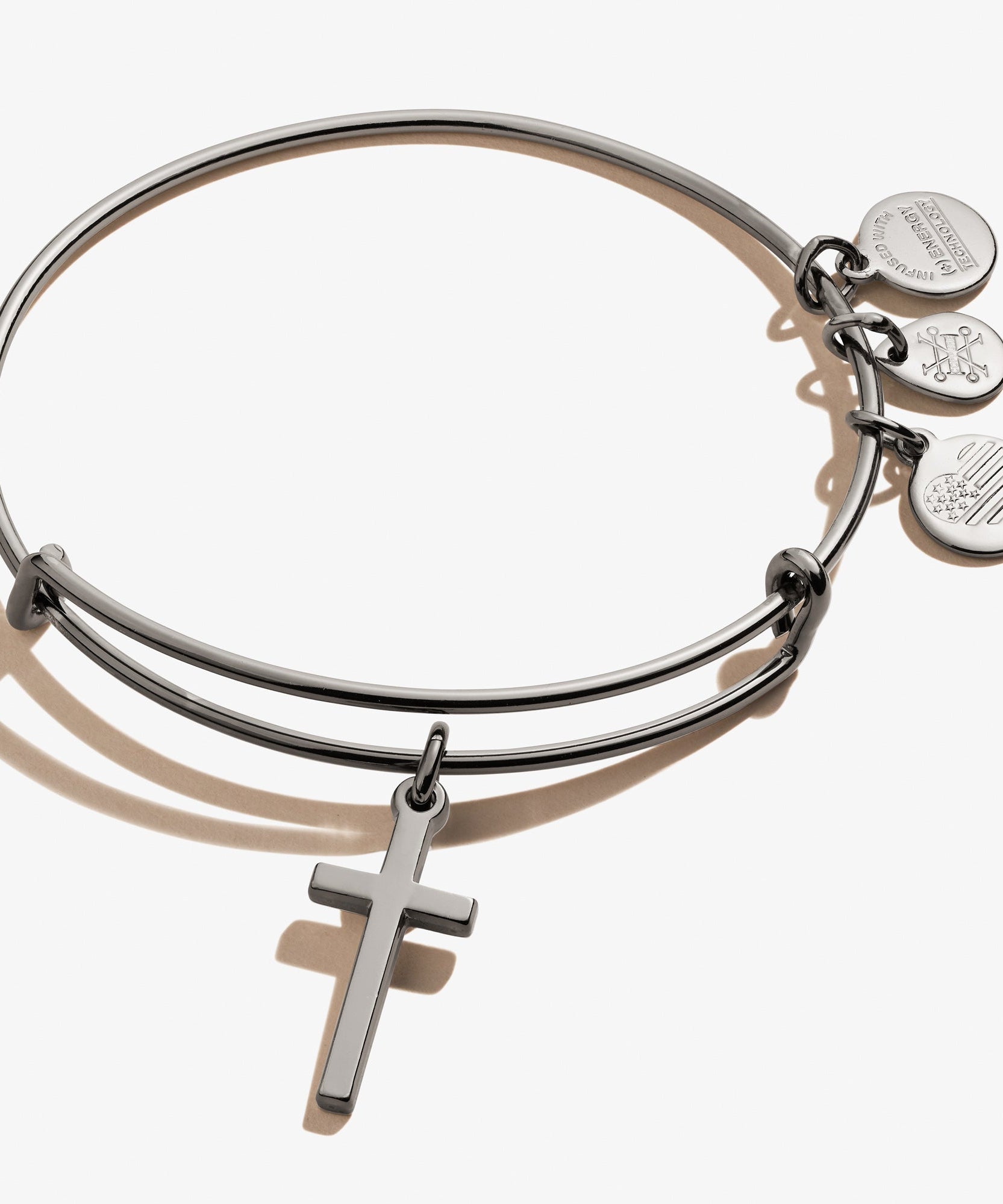 Cross Charm Bangle