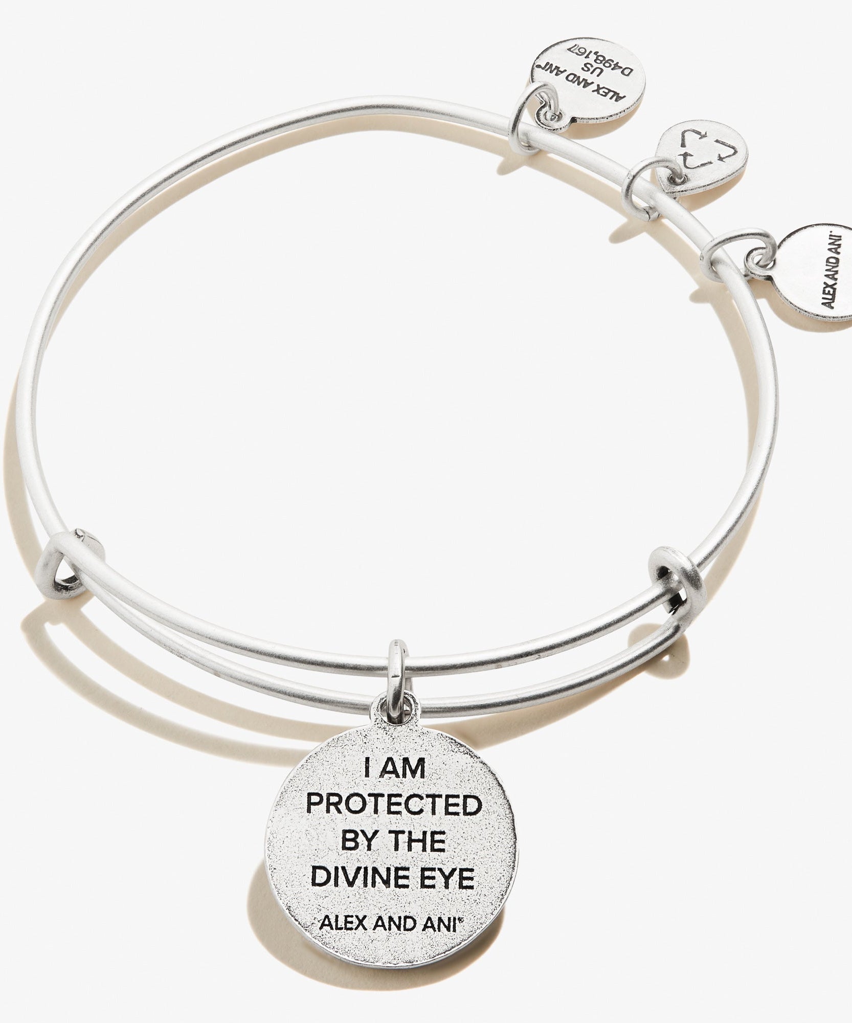 Evil Eye + Sodalite Charm Bangle