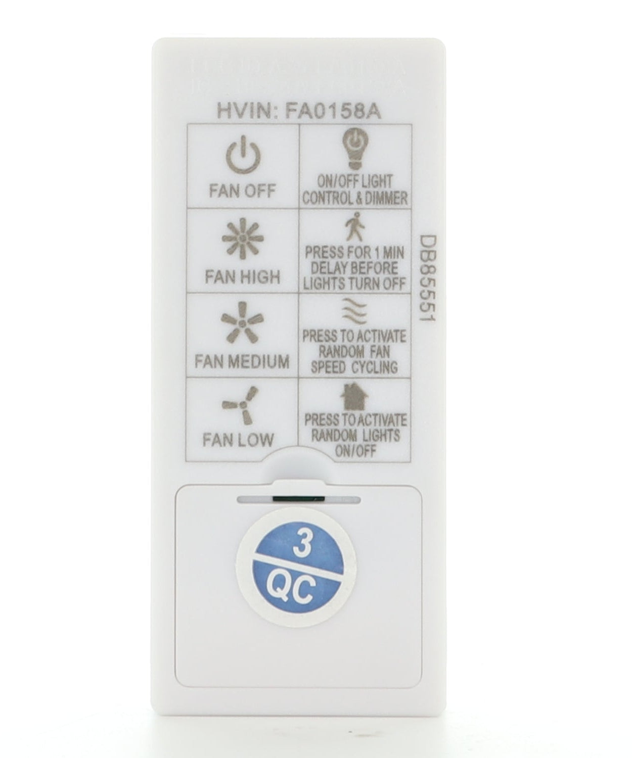 Harbor Breeze 4L000014680 Remote Control and Receiver Kit for Flanagan, Cumberland, Lindholm, and Marathon Ceiling Fans | A25-FA0158A | AM-3L - 4L000014680