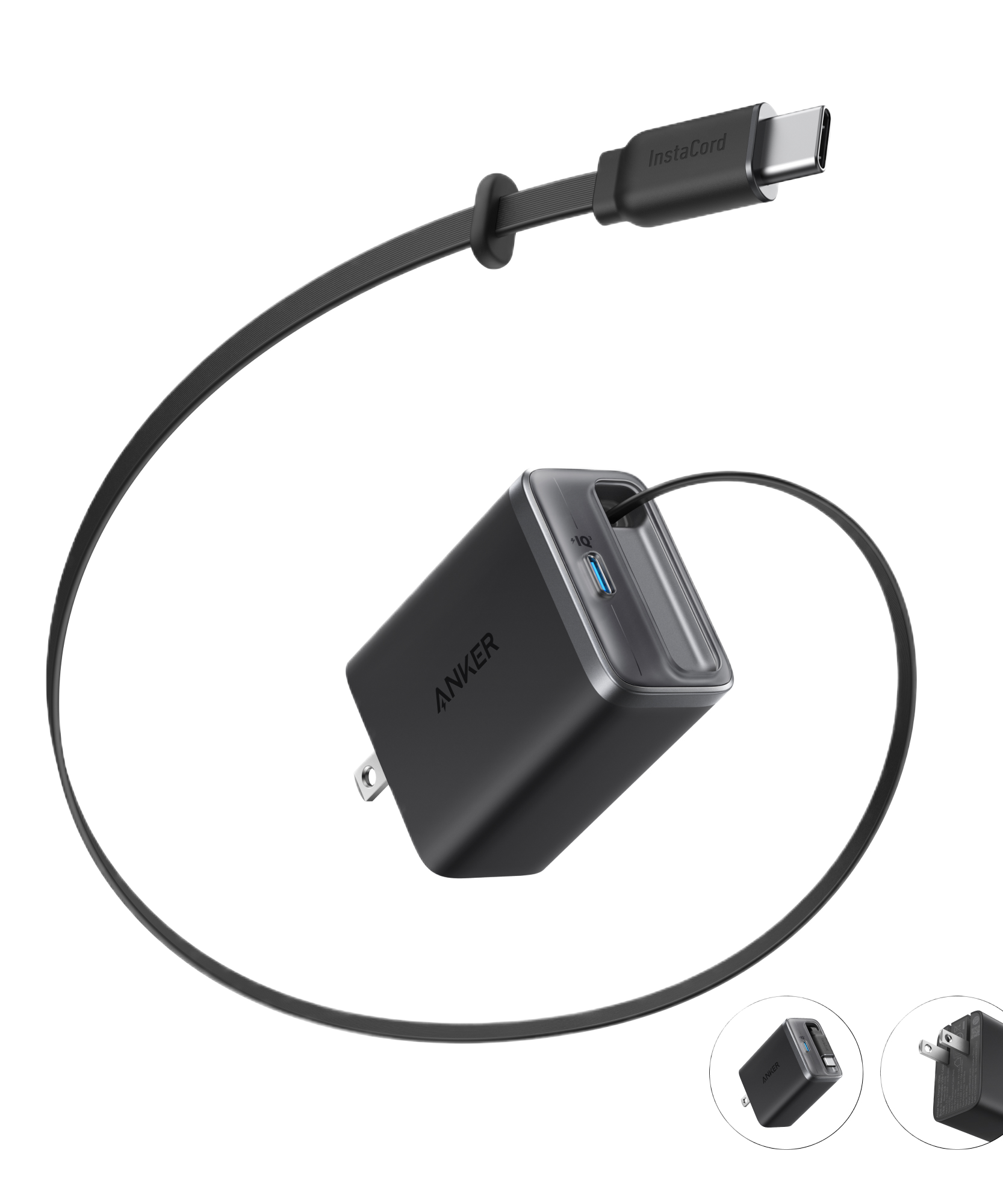 Anker Nano Charger (35W, Built-In Retractable USB-C Cable)