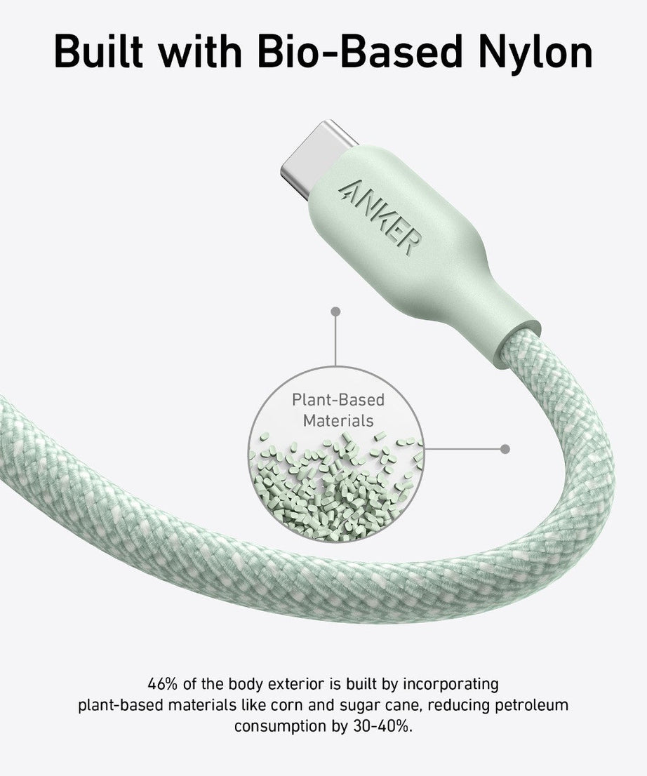 Anker <b>543</b> USB-C to USB-C Cable (Bio-Braided)