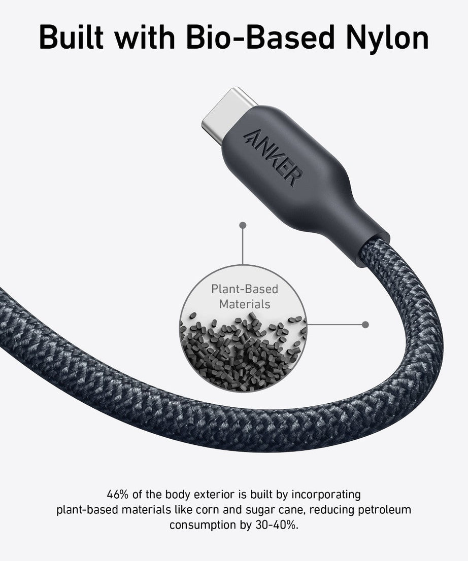 Anker <b>543</b> USB-C to USB-C Cable (Bio-Braided)