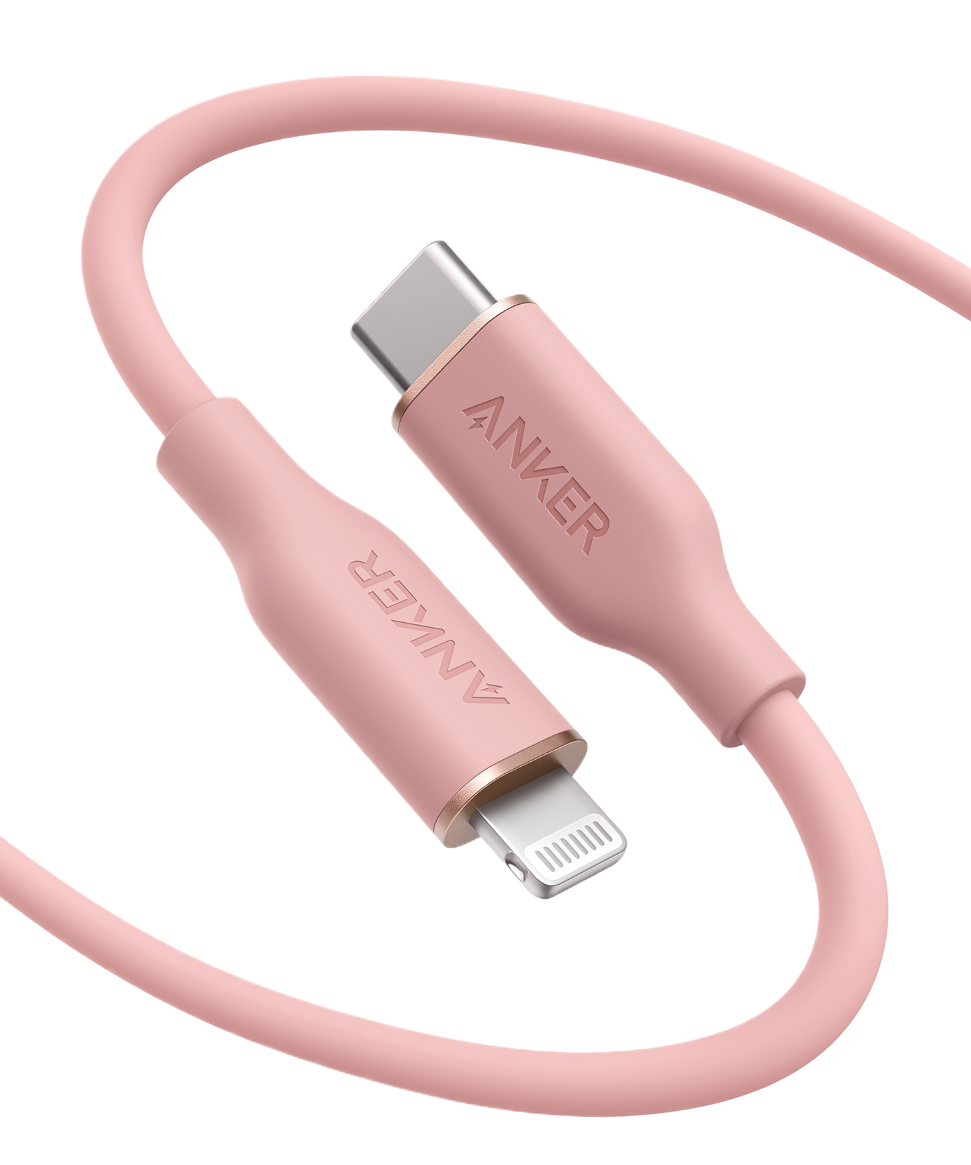 Anker <b>641</b> USB-C to Lightning Cable (Flow, 3 ft Silicone)