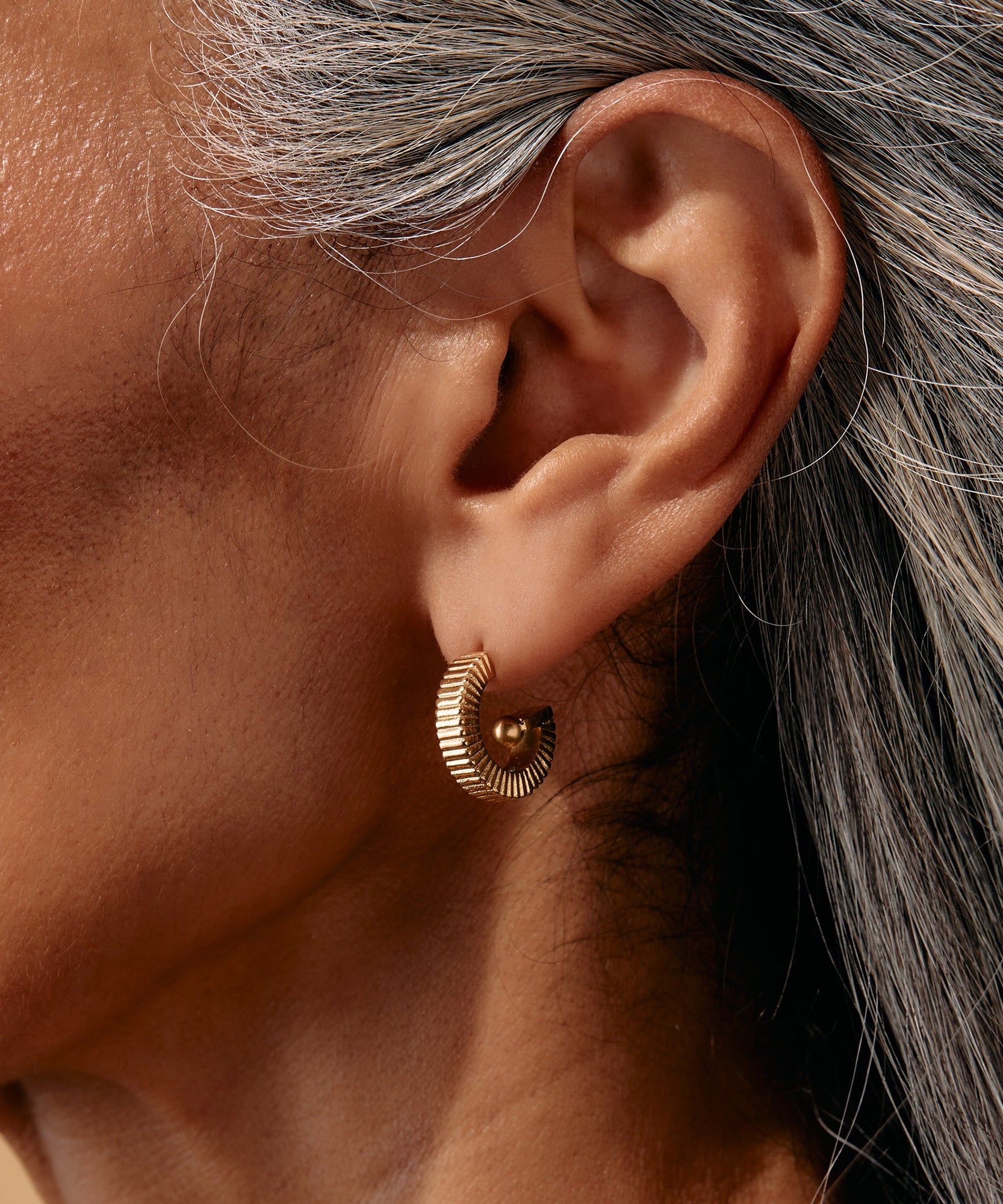 Black Onyx Textured Earrings