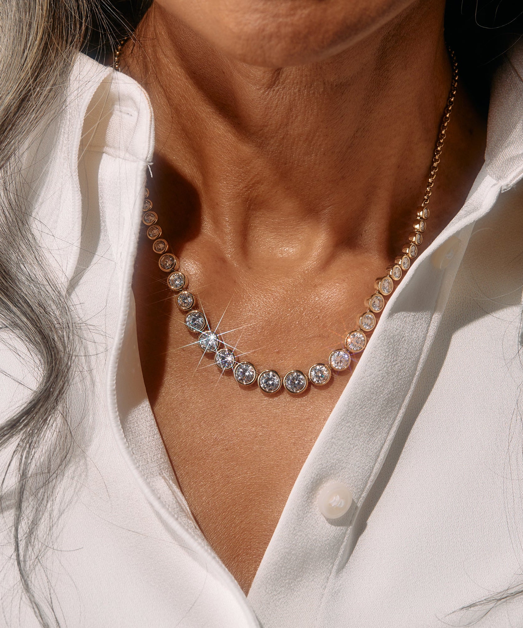 Crystal Tennis Necklace