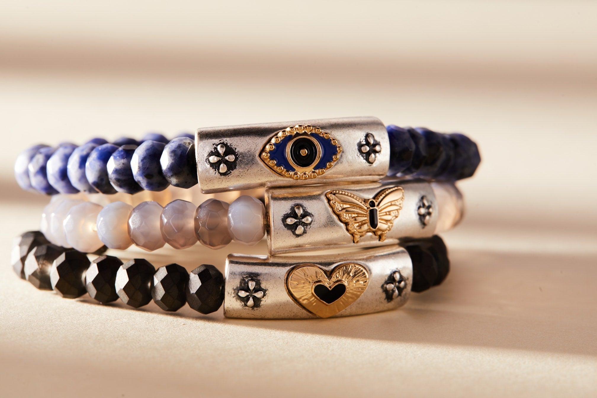 Antique Evil Eye Stretch Bracelet