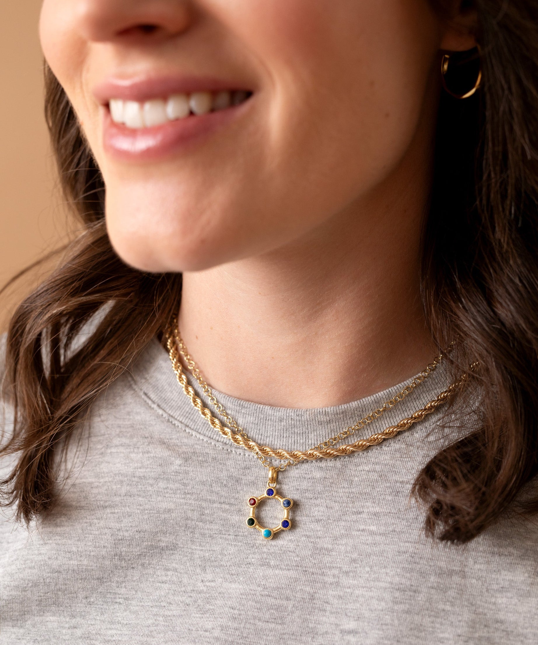 Sister Hidden Message Acrostic Necklace