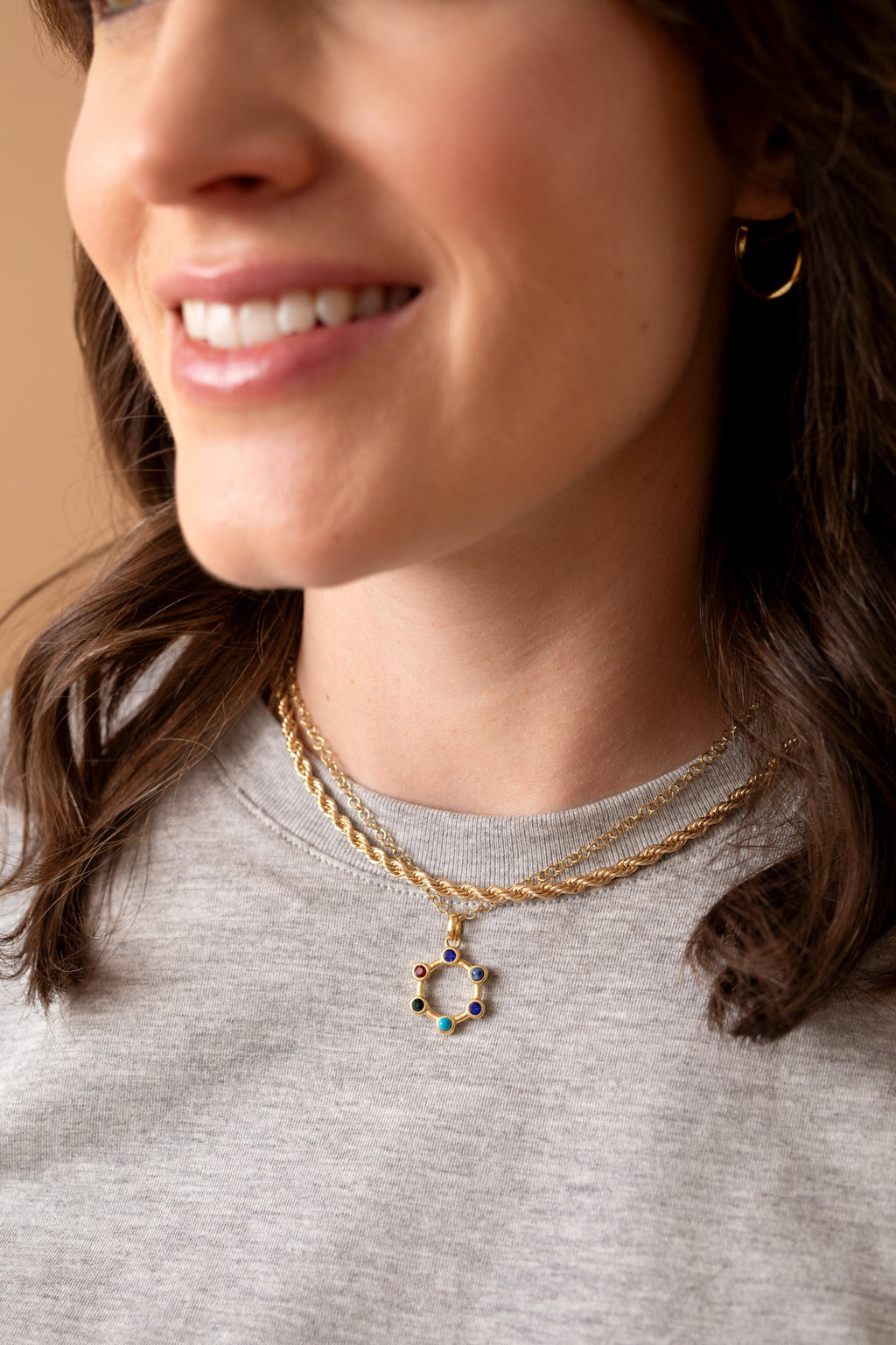 Sister Hidden Message Acrostic Necklace