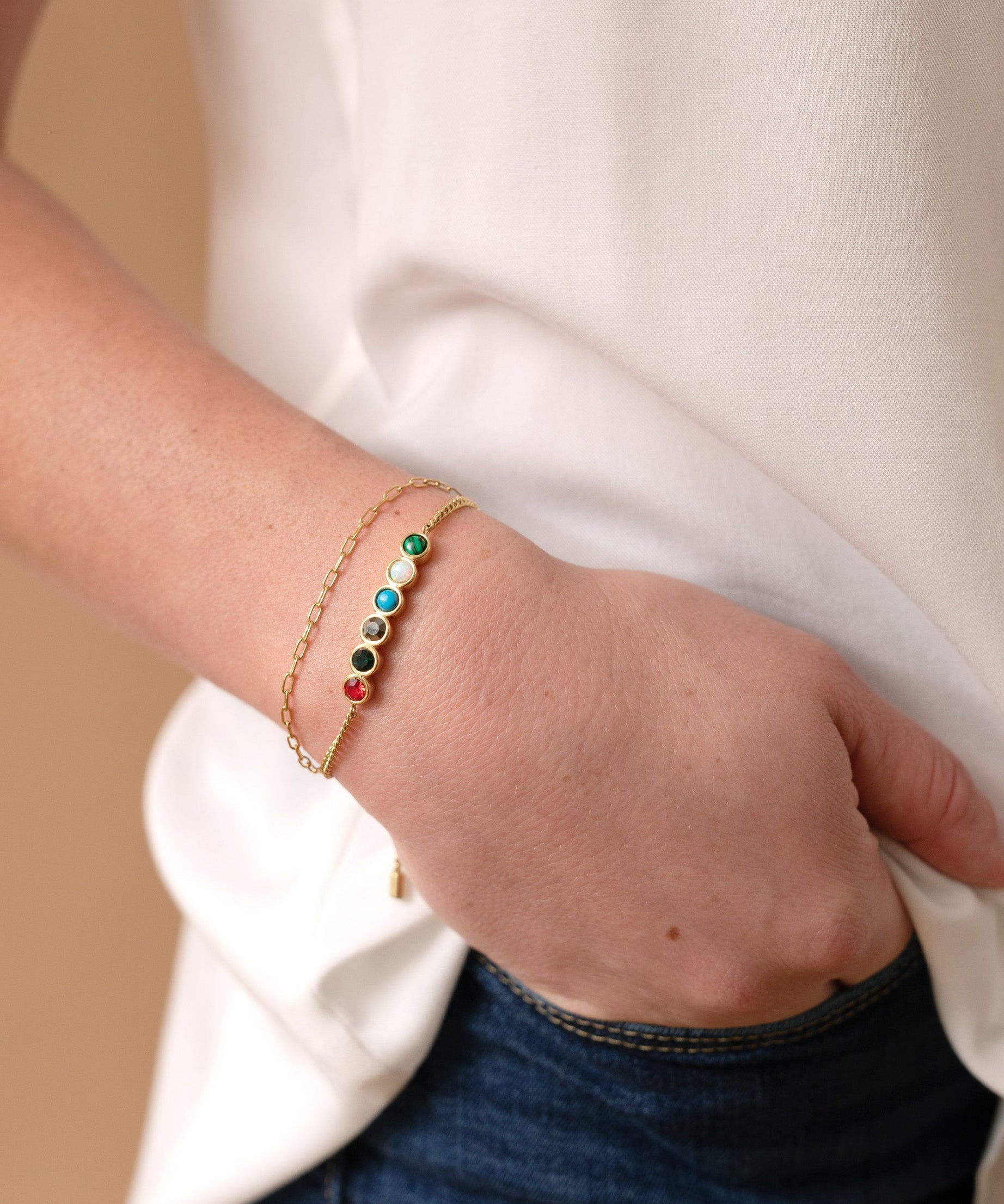 Mother Hidden Message Acrostic Bolo Bracelet