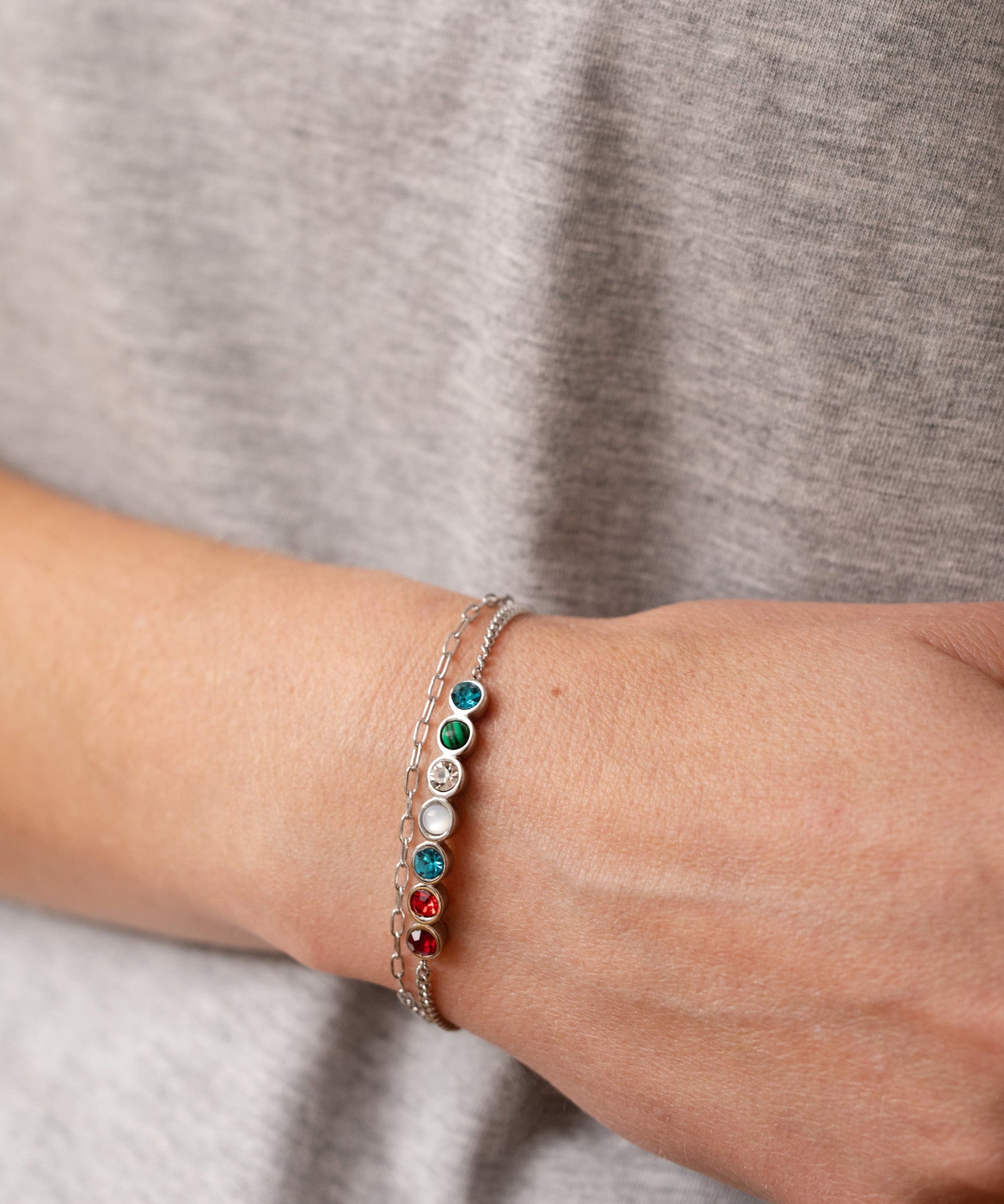 Grandma Hidden Message Acrostic Bolo Bracelet