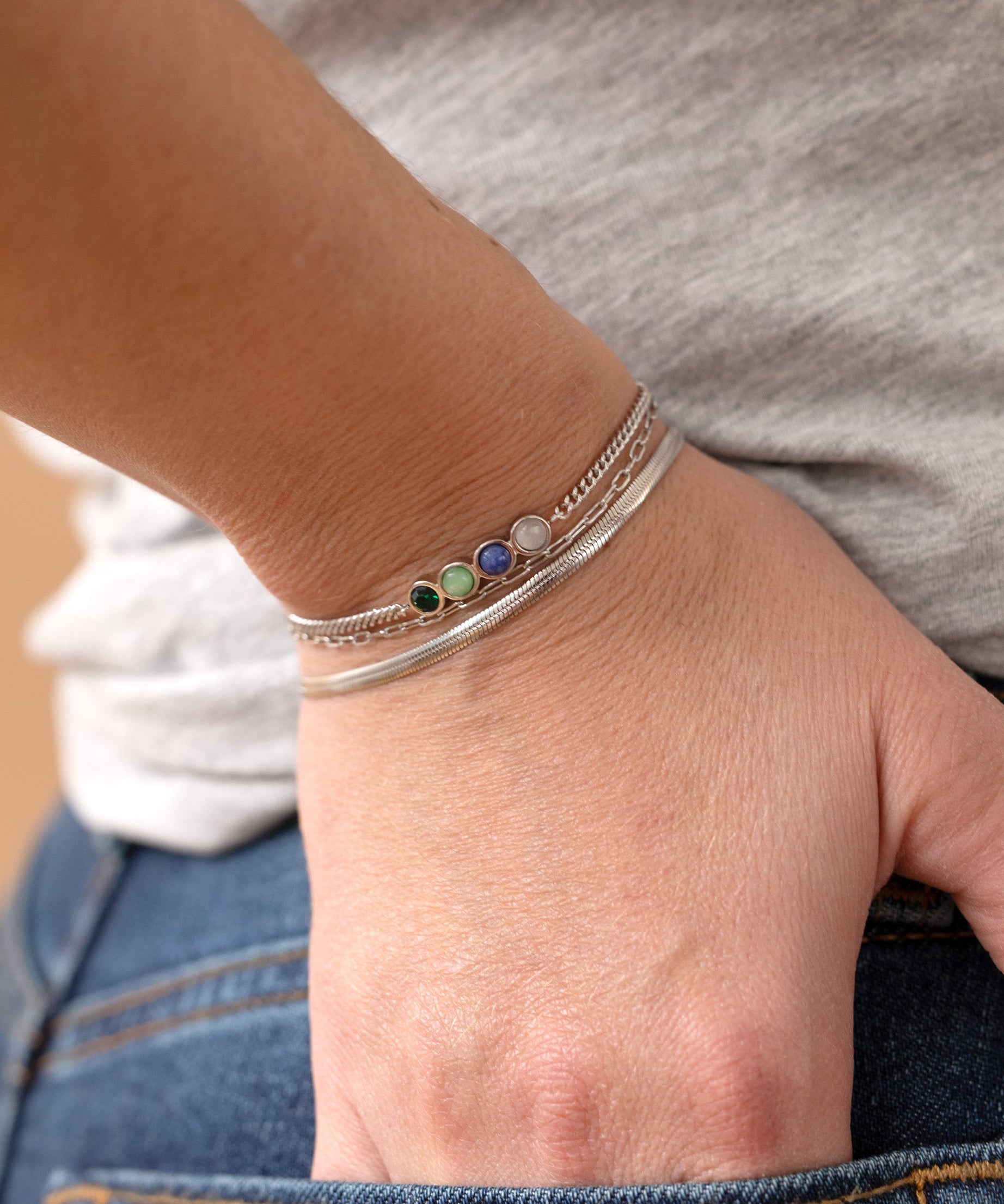 Wife Hidden Message Acrostic Bolo Bracelet
