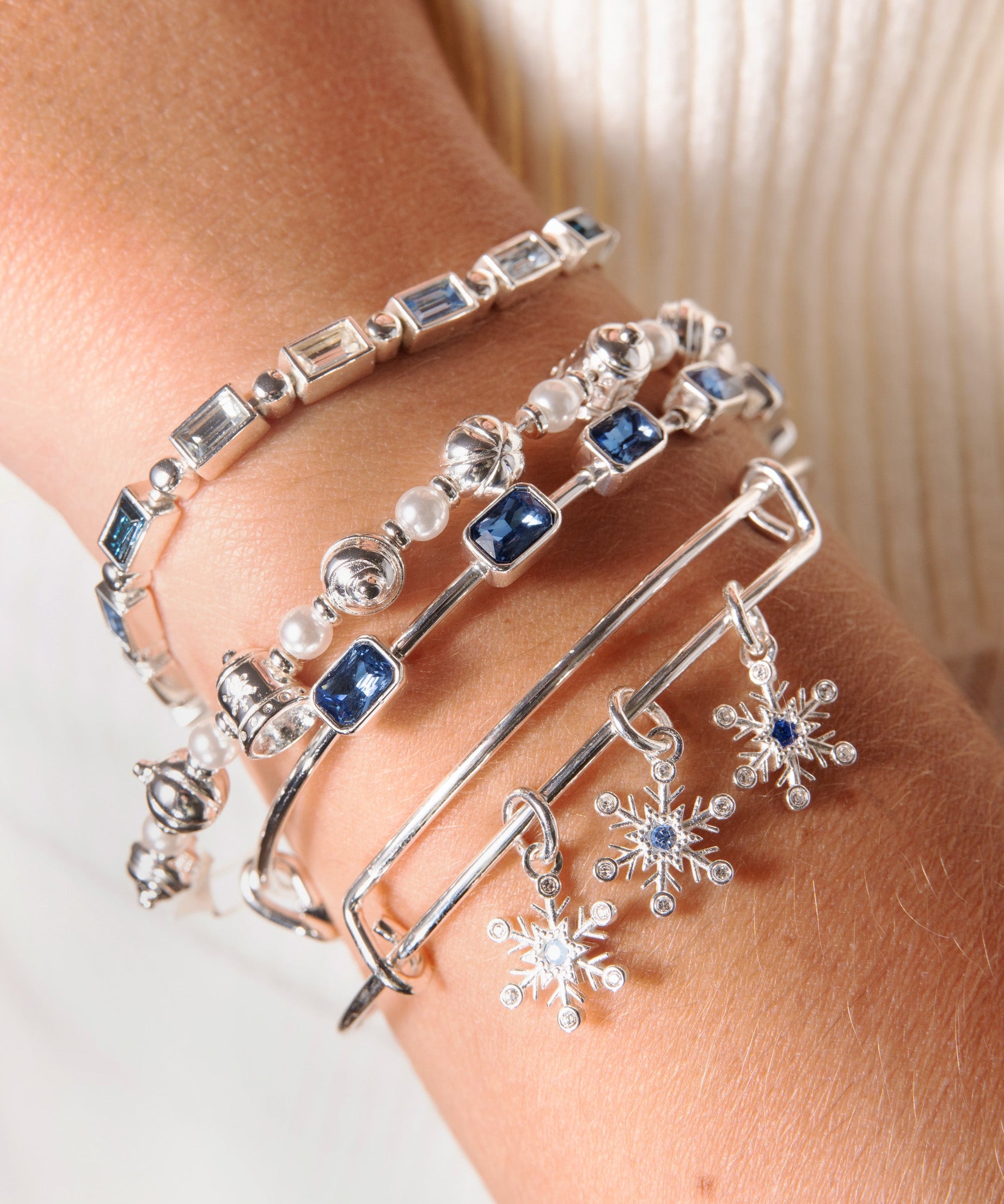 September Birthstone Emerald Cut Bangle