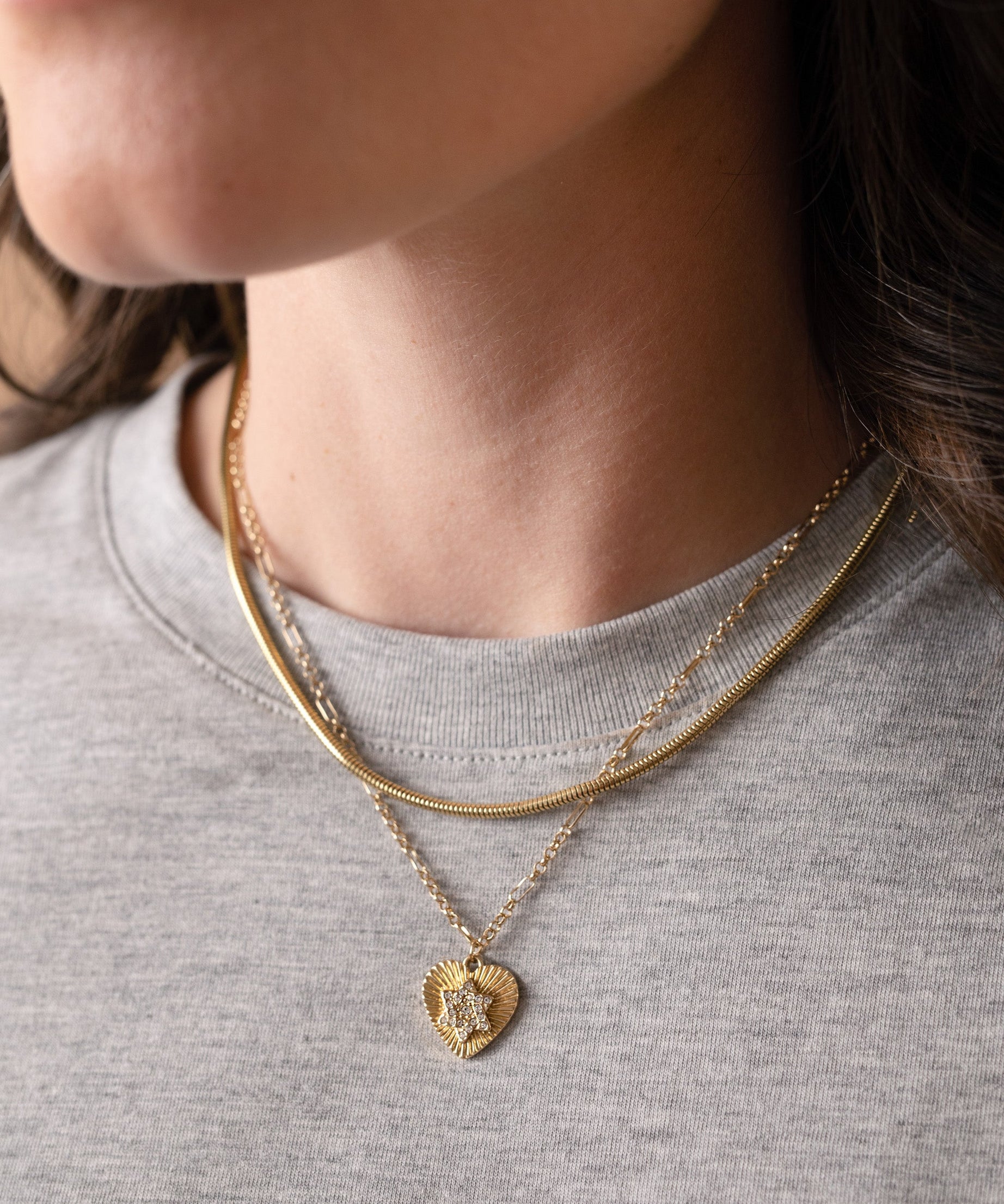 Faith and Family Star of David Pendant Necklace
