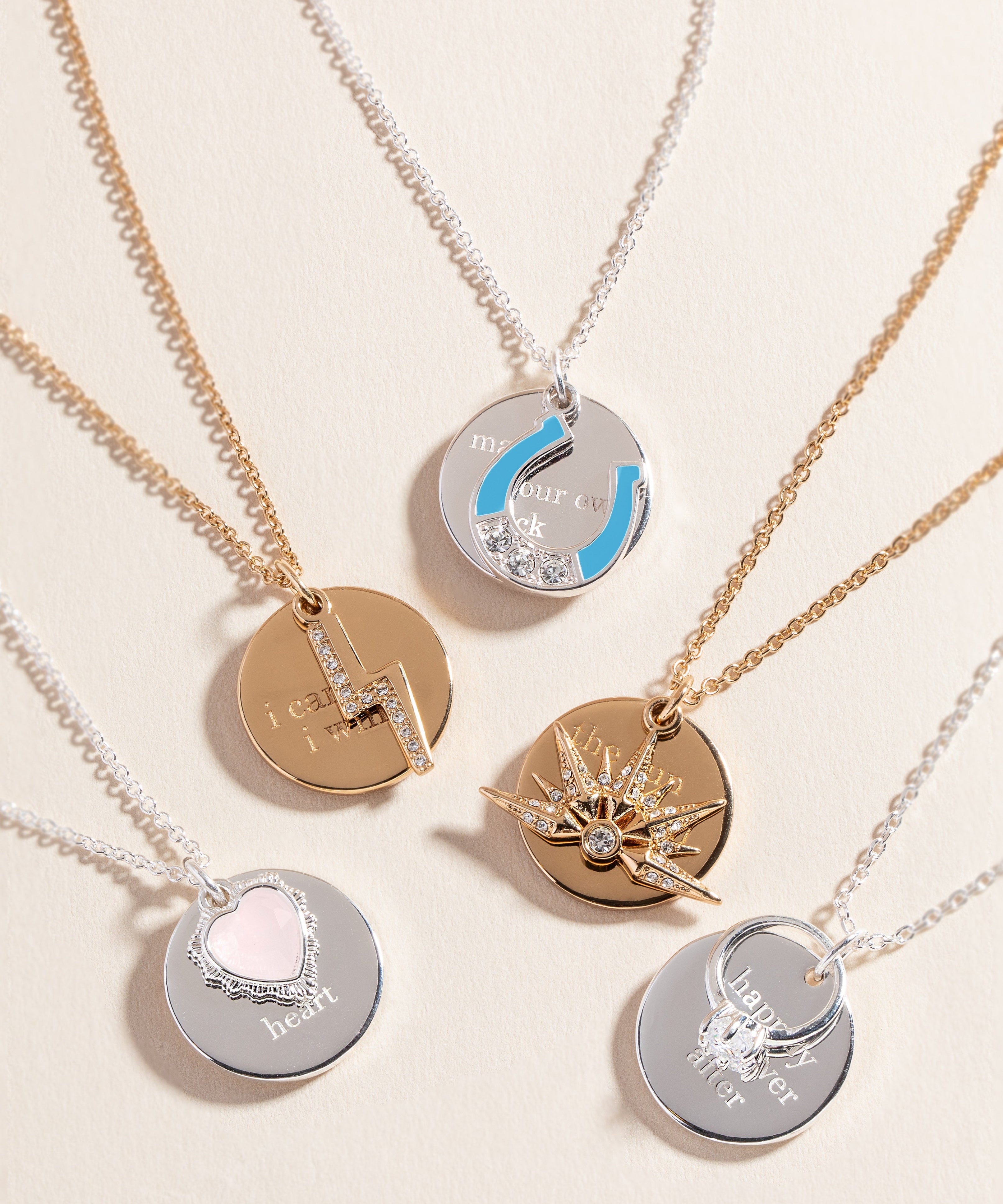 “Wild at Heart” Duo Charm Pendant Necklace