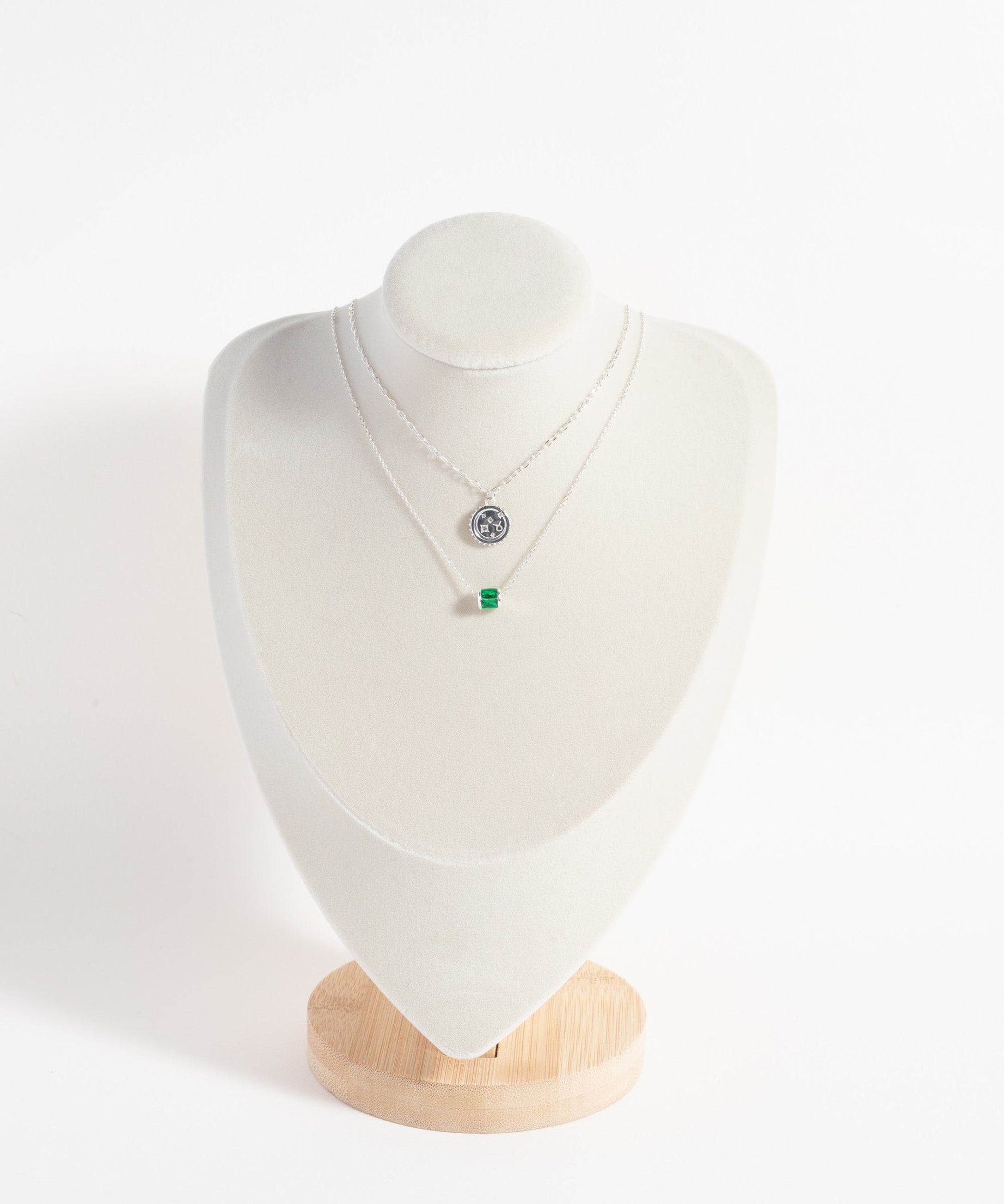 May Birthstone Precious Pendant Necklace