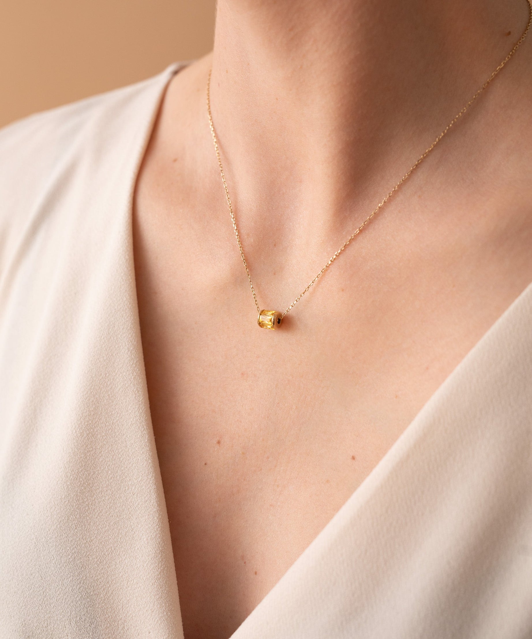 November Birthstone Precious Pendant Necklace
