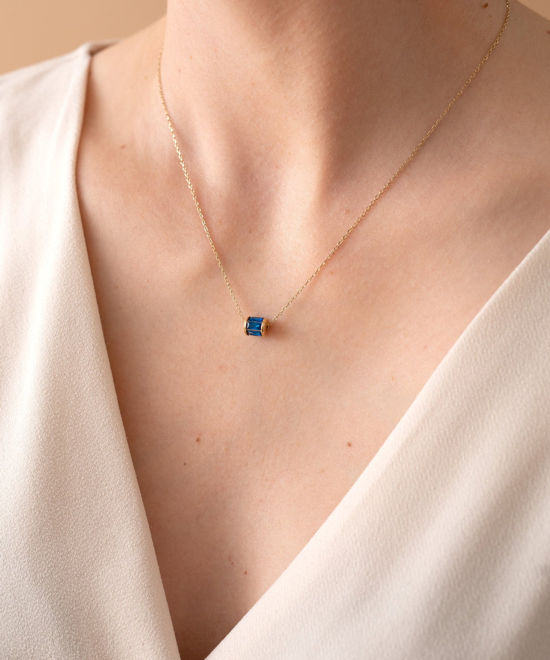 September Birthstone Precious Pendant Necklace