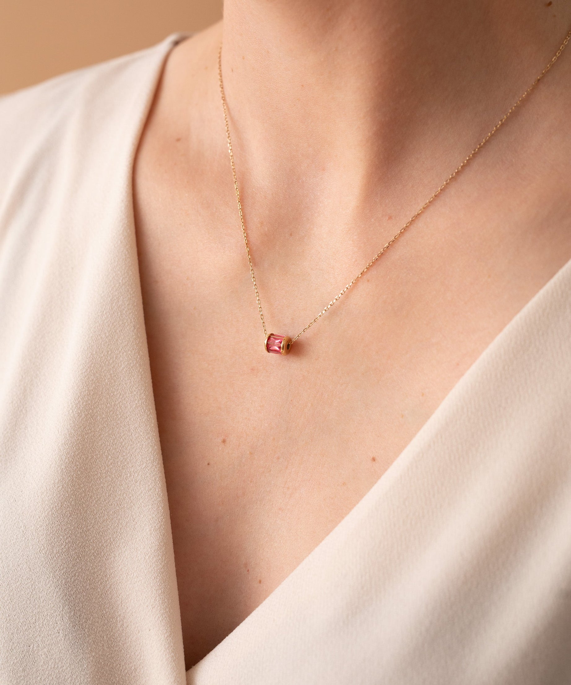 October Birthstone Precious Pendant Necklace