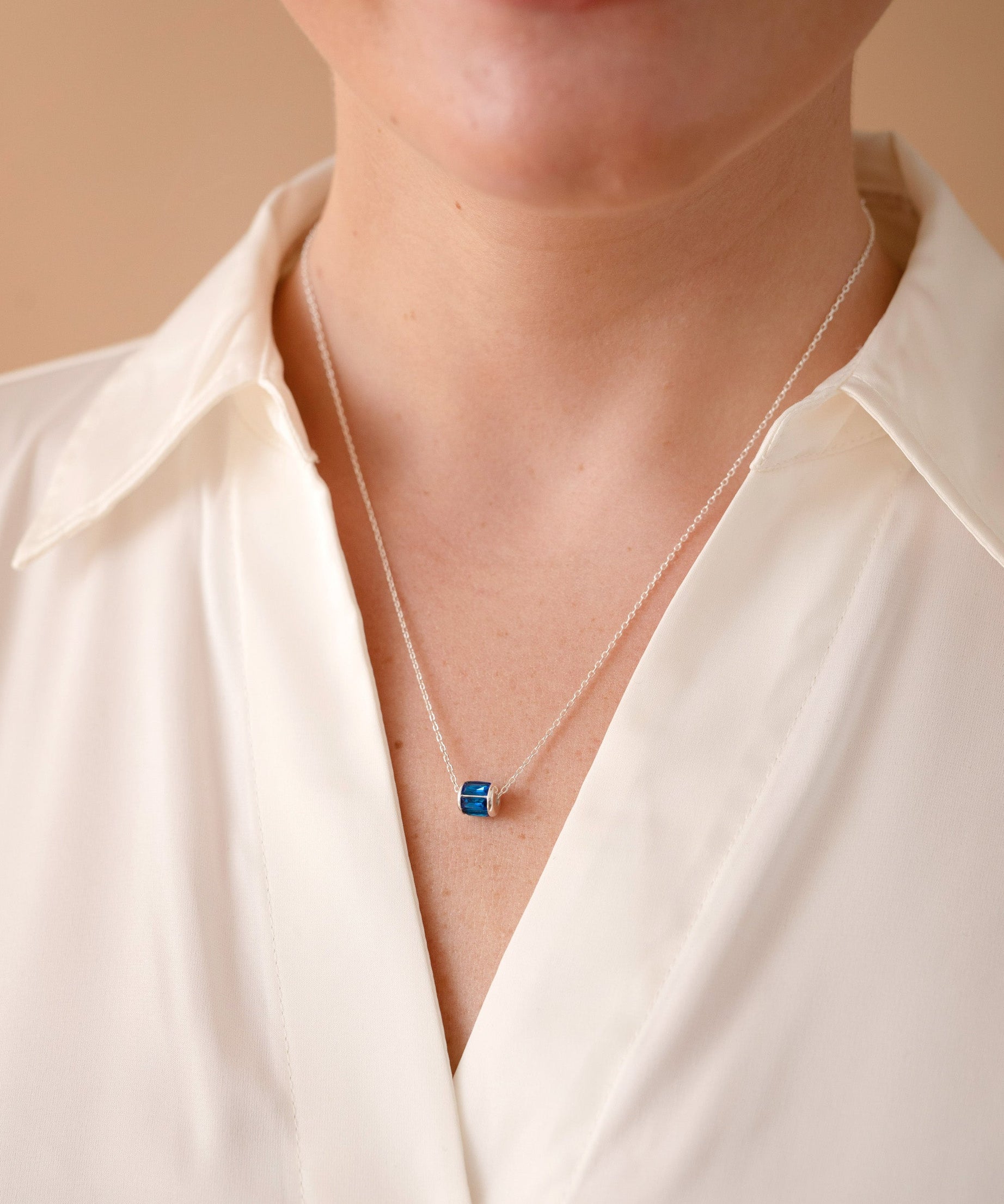September Birthstone Precious Pendant Necklace