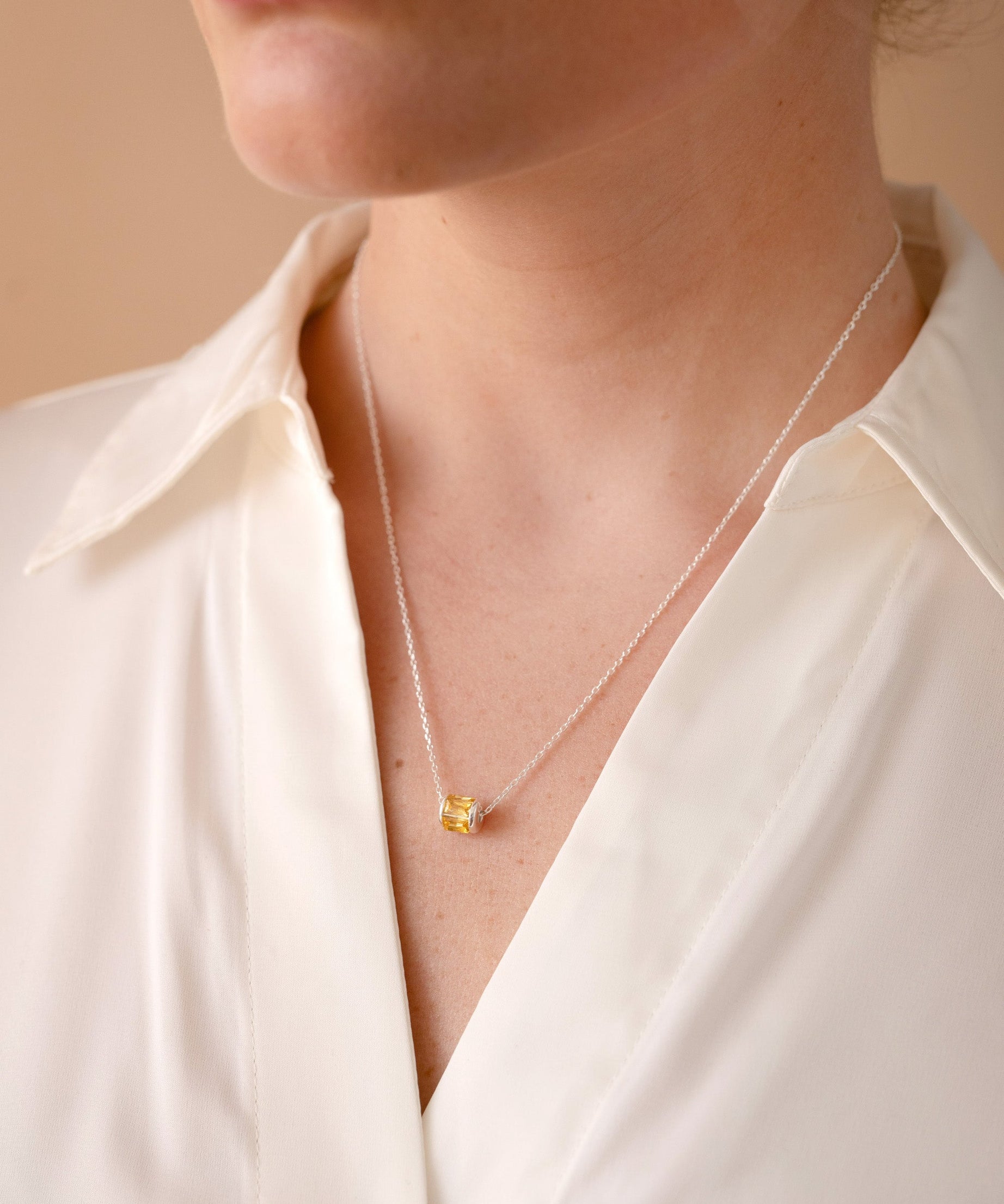 November Birthstone Precious Pendant Necklace