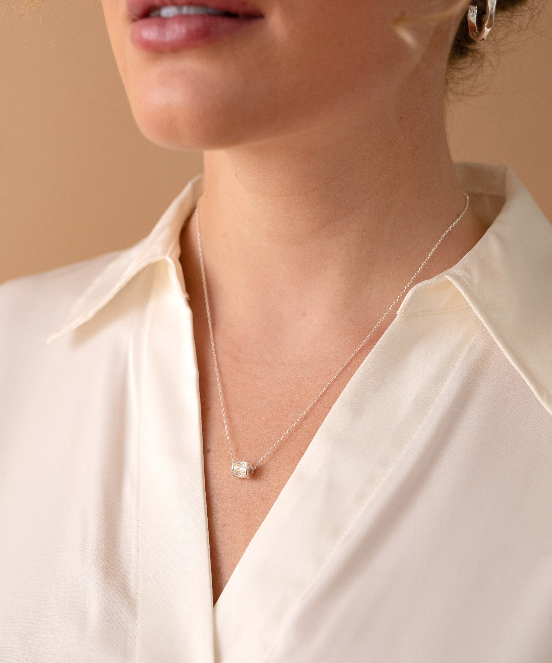 April Birthstone Precious Pendant Necklace