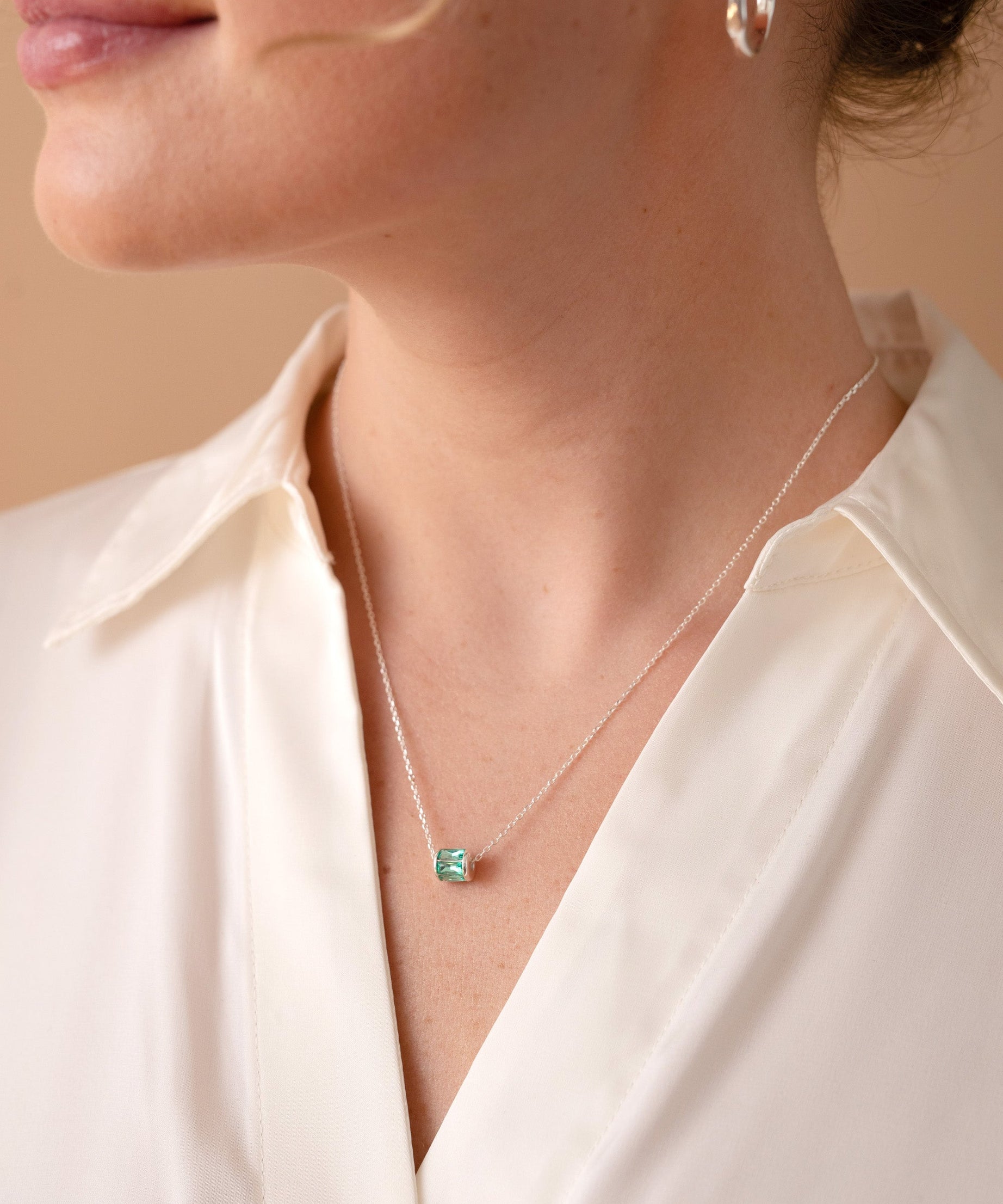 December Birthstone Precious Pendant Necklace