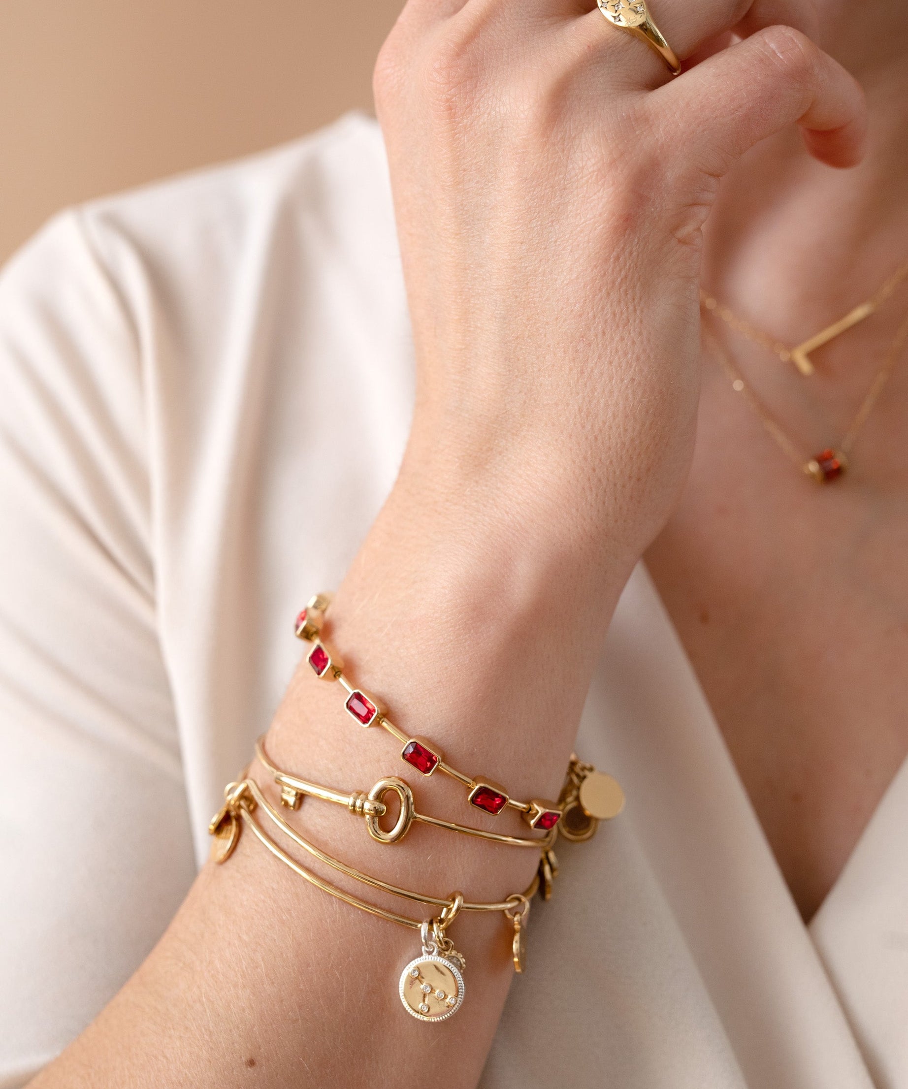 Cancer Zodiac Charm Bangle