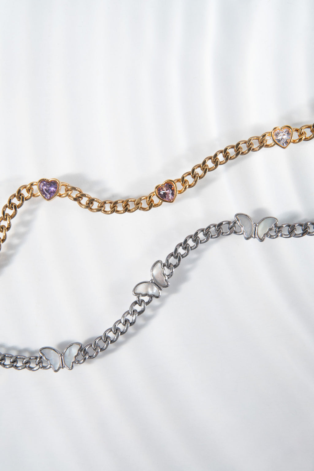 Heart Curb Chain Bracelet