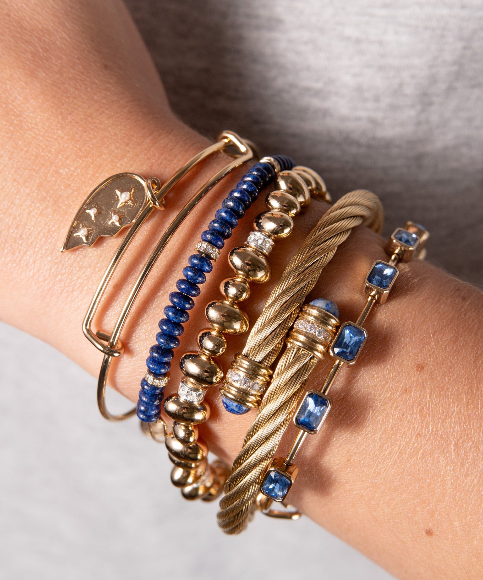 September Birthstone Emerald Cut Bangle