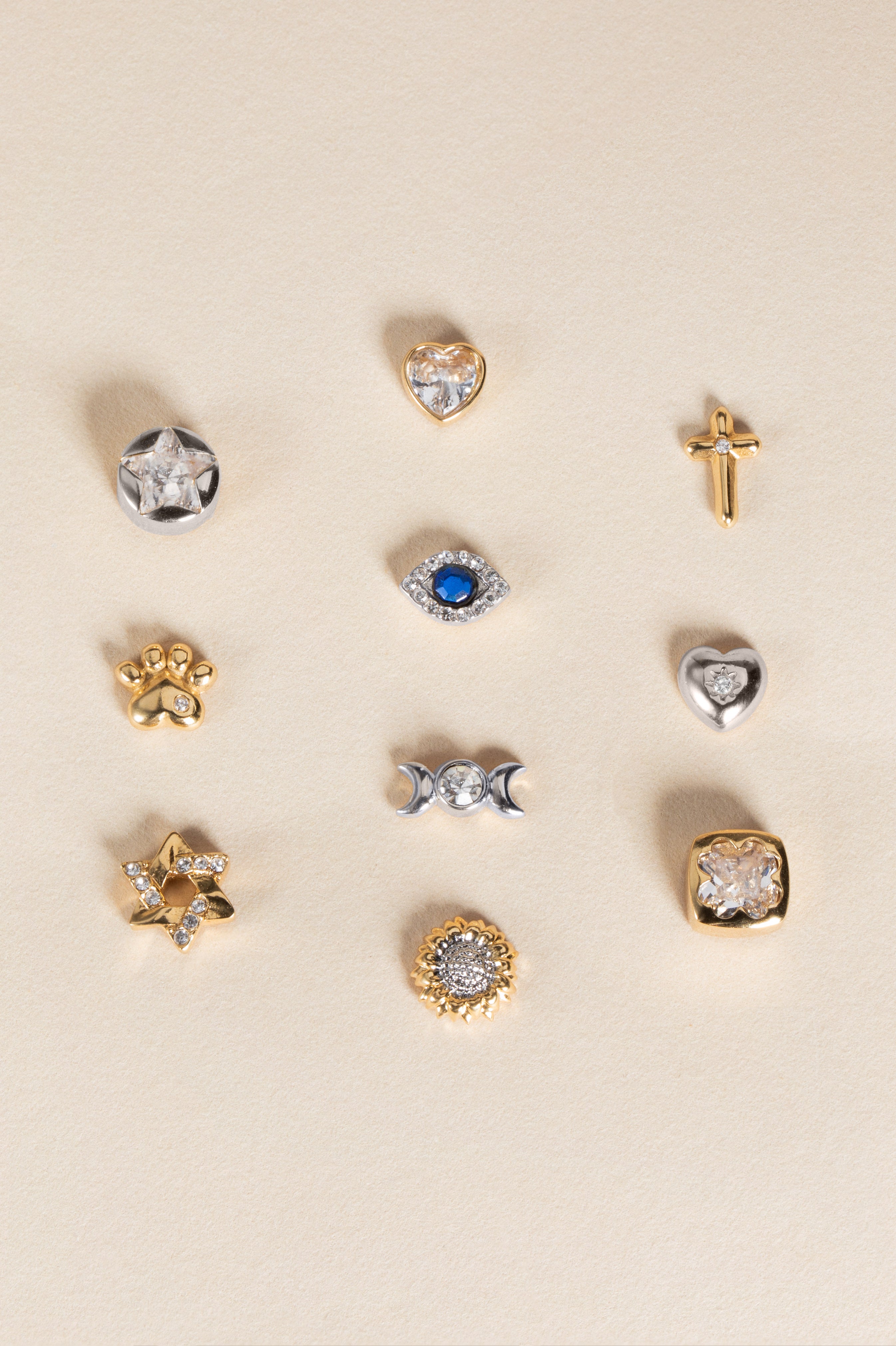 Crystal Paw Mini Stud Earrings