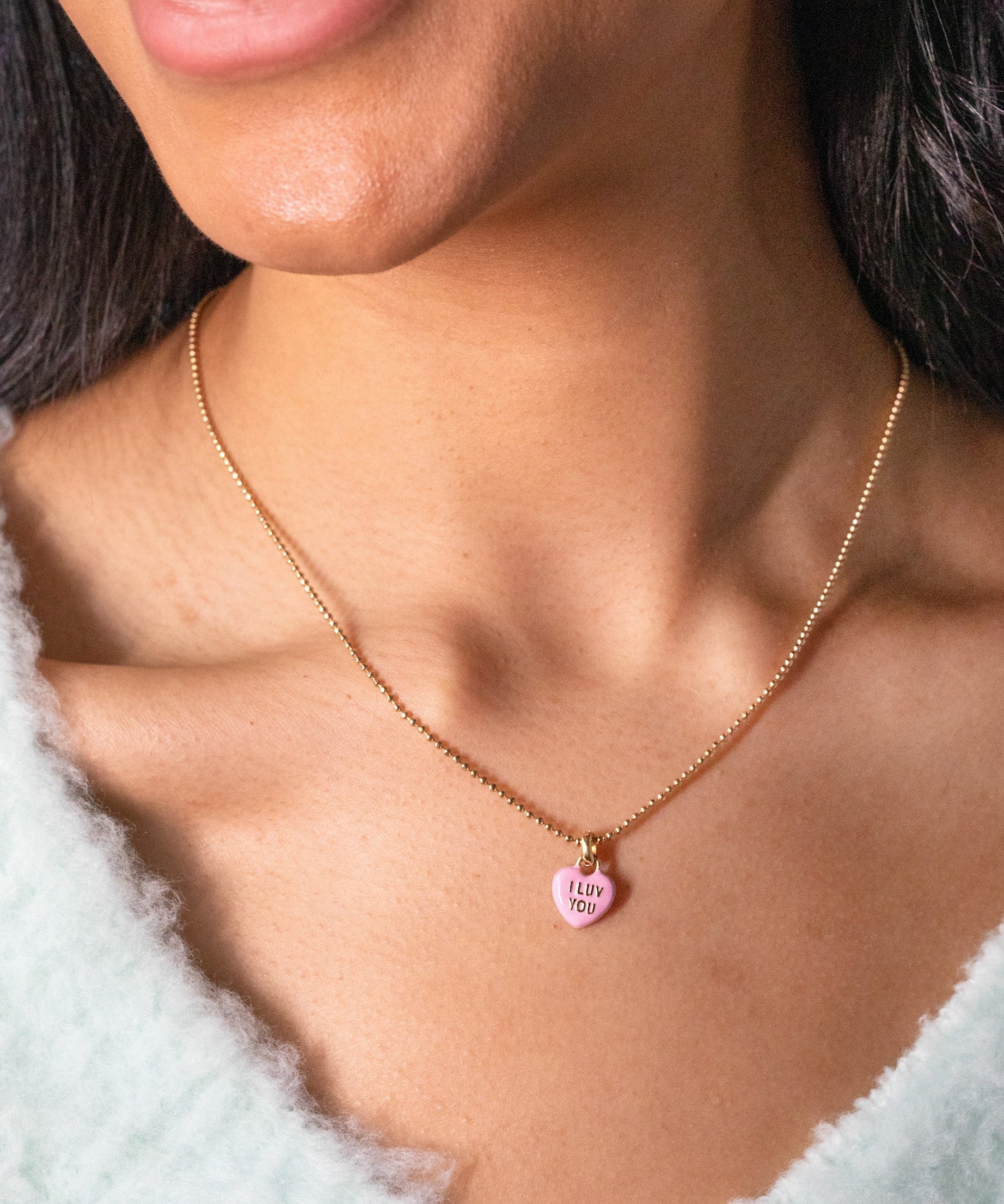 Sweethearts® 'I Luv You' Charm Necklace