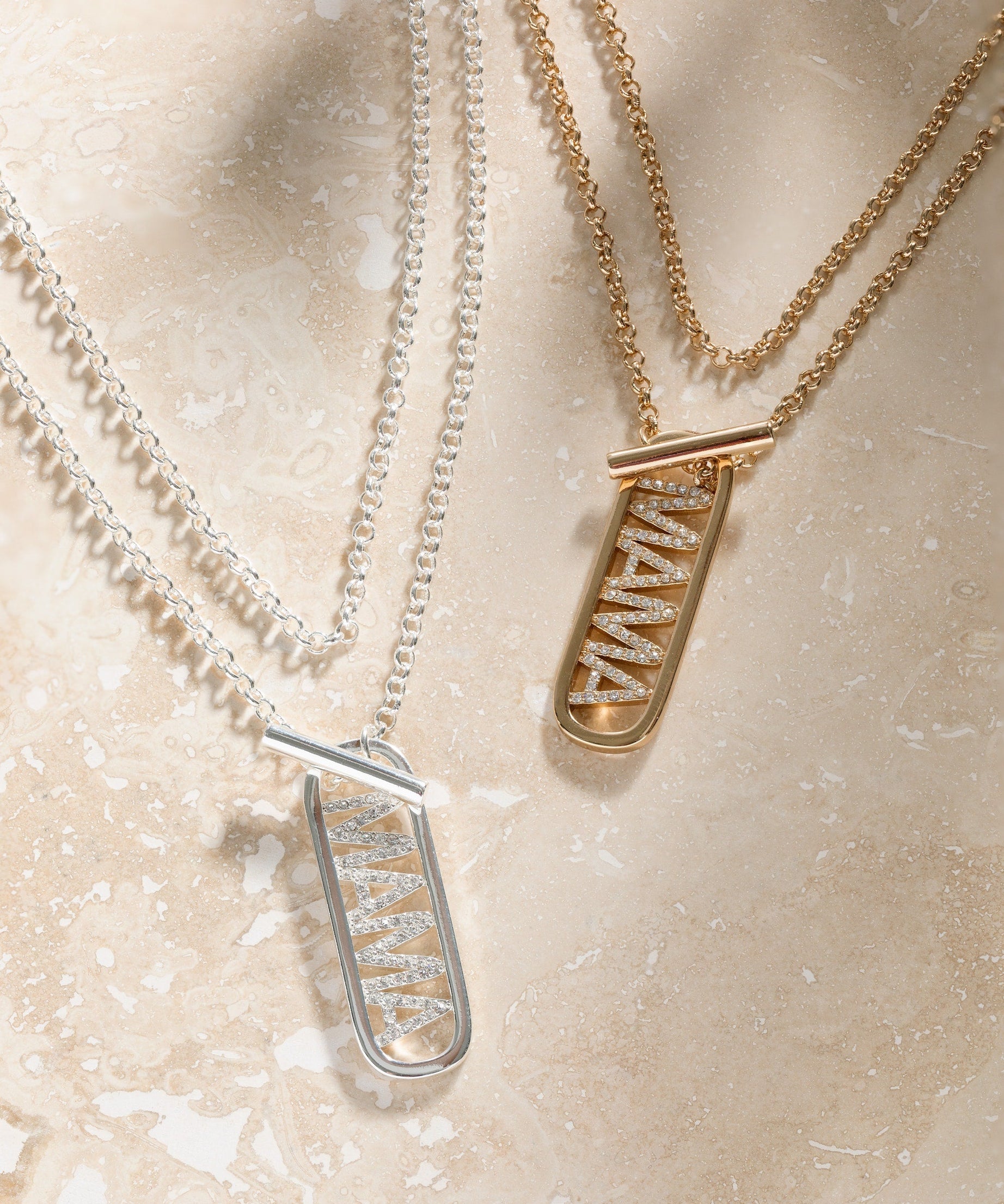 Mama Toggle Pendant Necklace