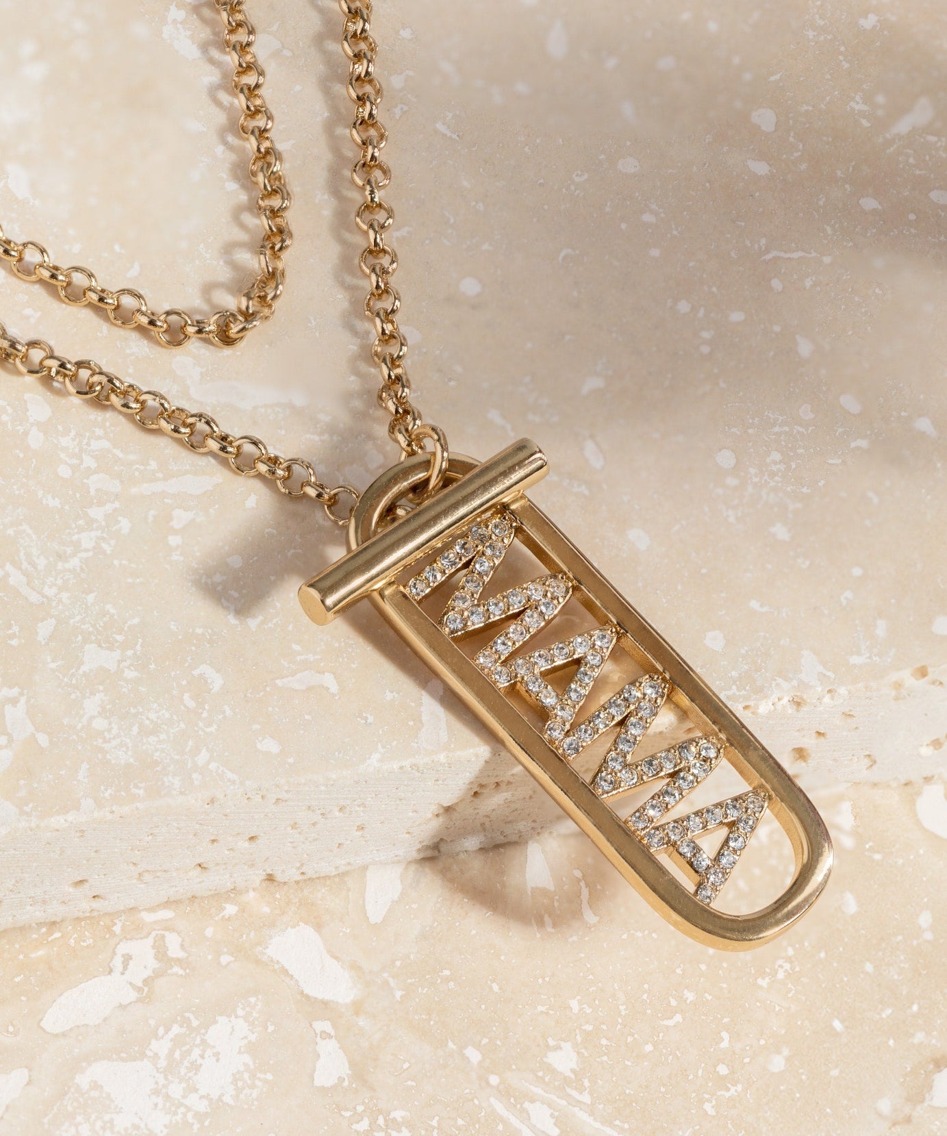 Mama Toggle Pendant Necklace