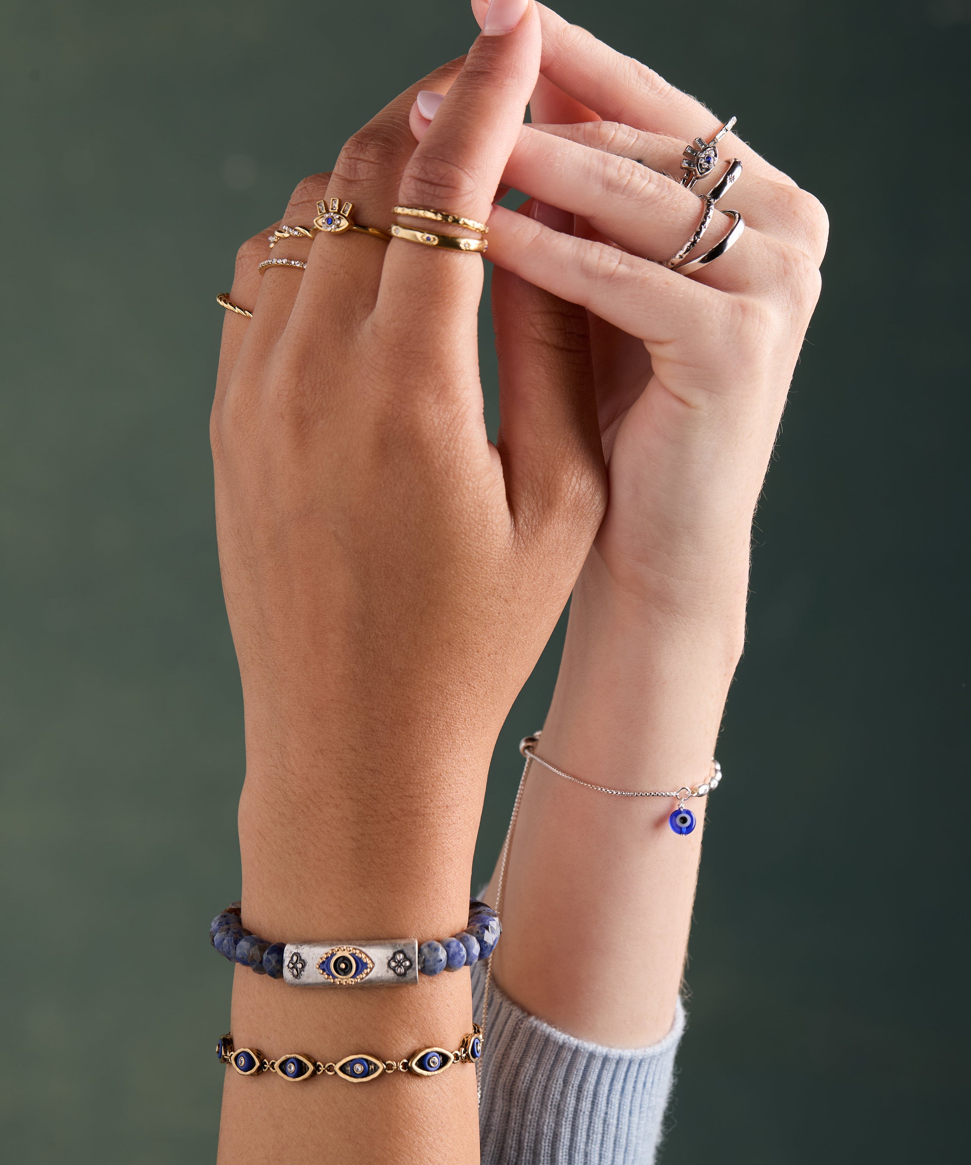 Antique Evil Eye Stretch Bracelet