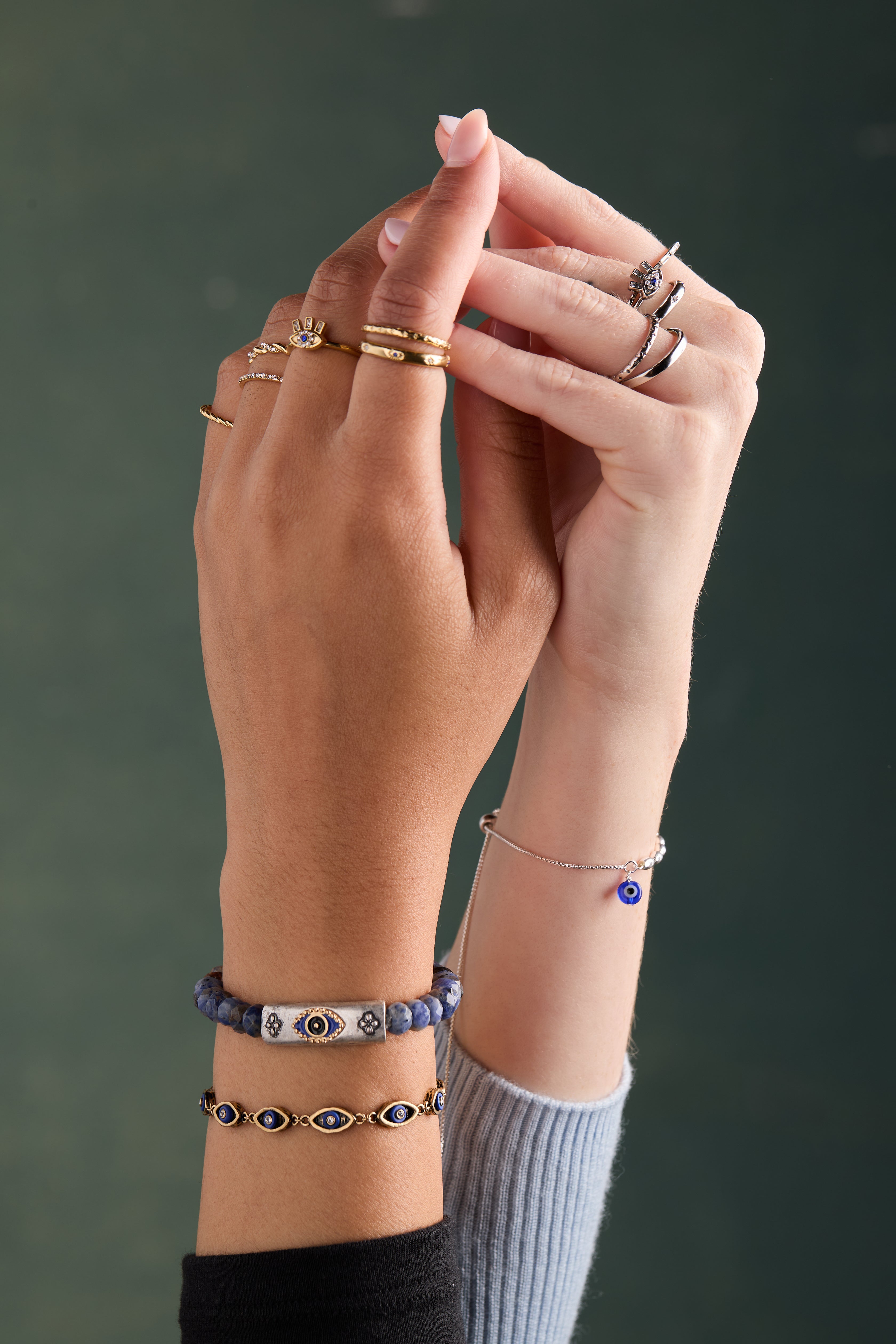 Antique Evil Eye Stretch Bracelet