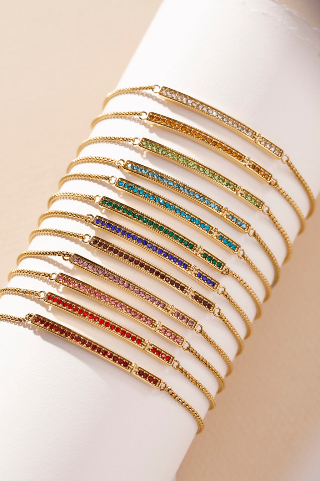 December Everyday Birthstone Pave Bolo Bracelet
