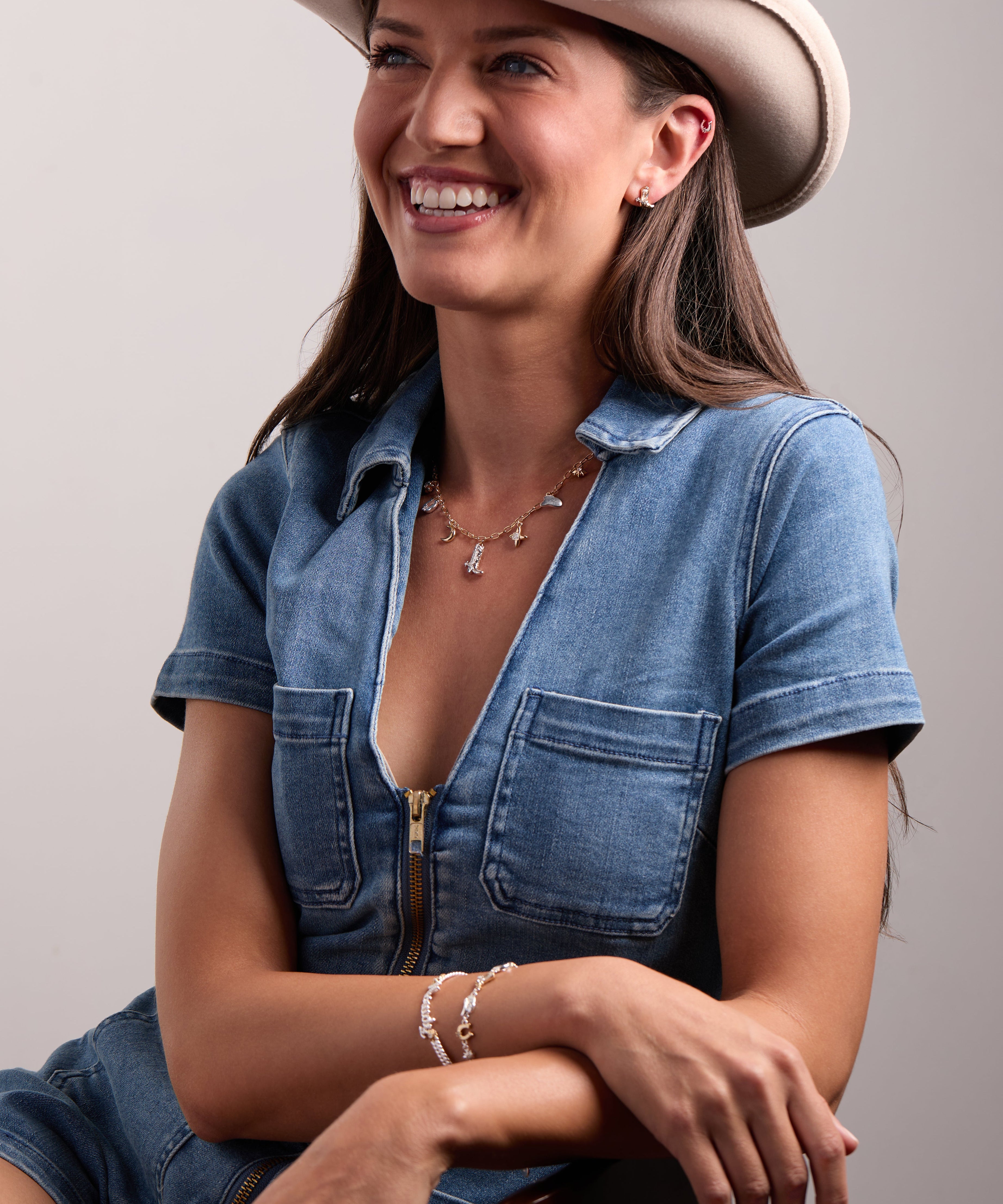 Cosmic Cowgirl Charm Necklace