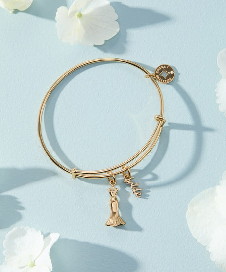 Bridal Gown Duo Charm Bangle