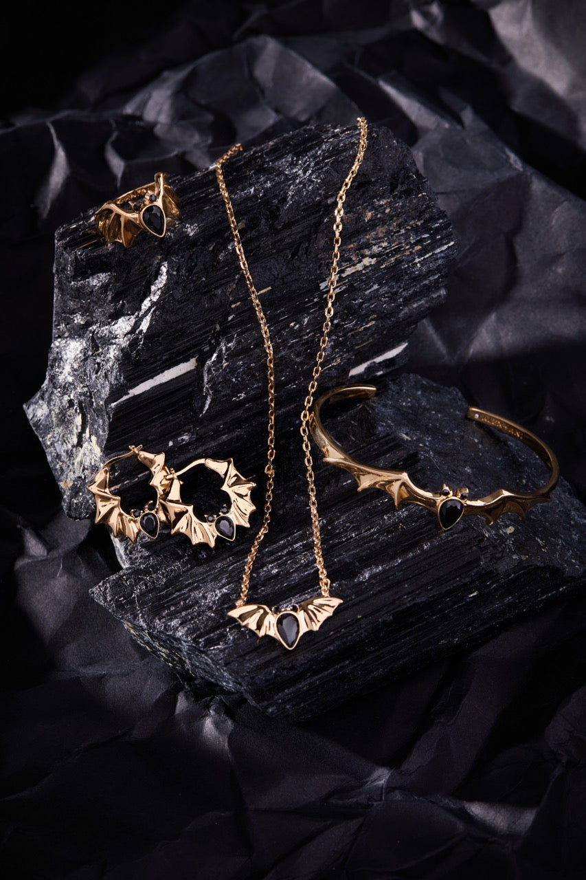 Crystal Bat Pendant