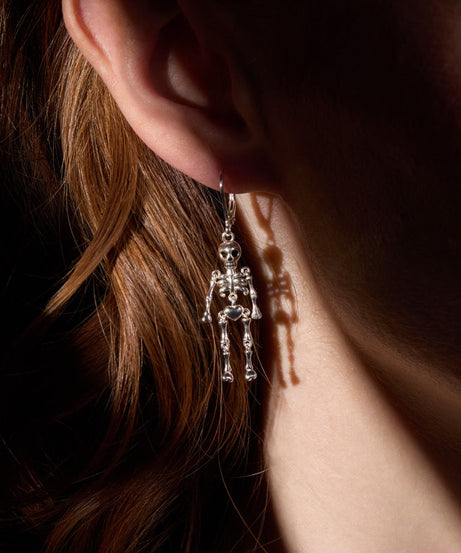 Skeleton Drop Earring