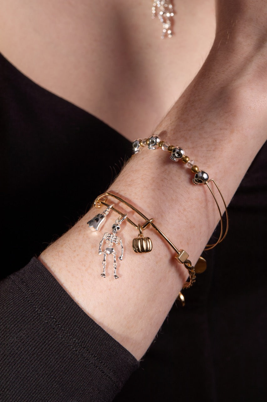 Skull Beaded Bangle
