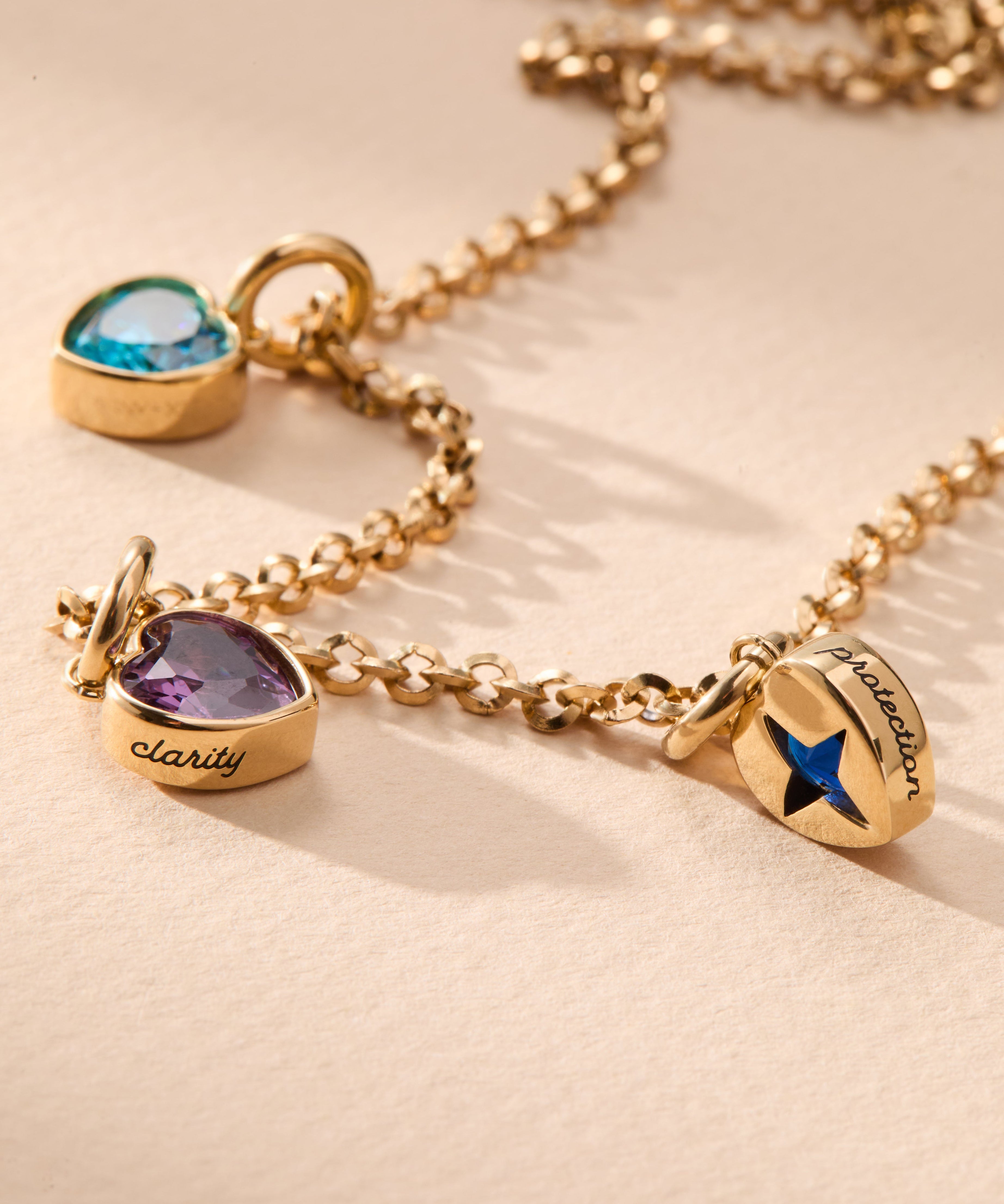 September 'Protection' Heart Birthstone Charm