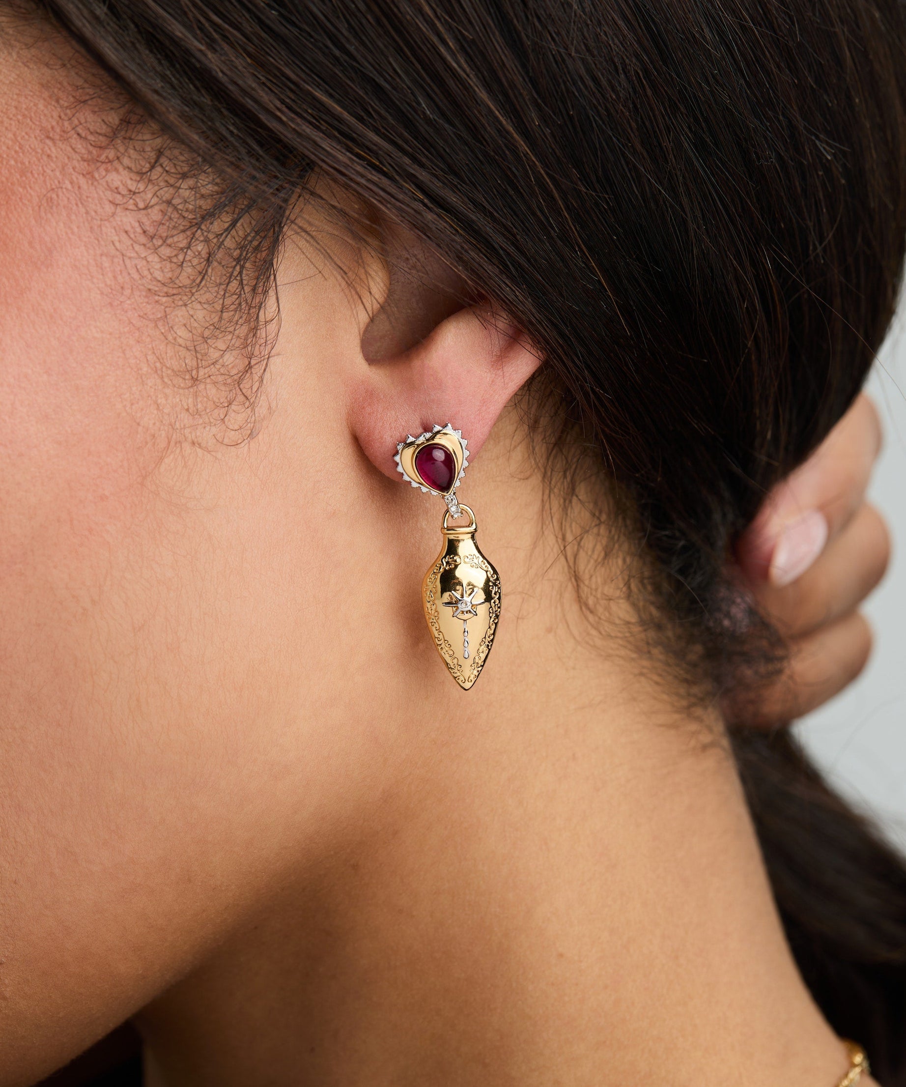 Moon Magic Potion Bottle Drop Earring
