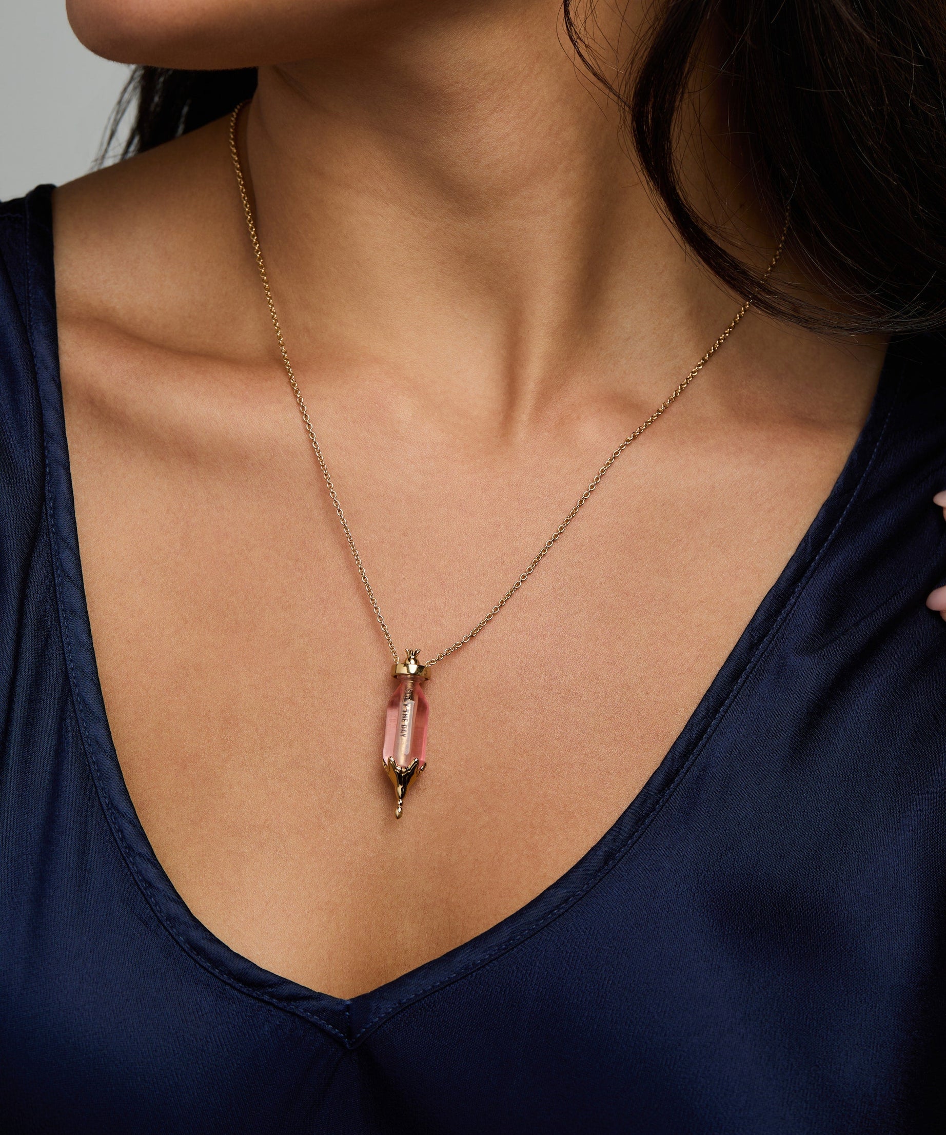 'You Are Loved' Potion Bottle Slider Necklace