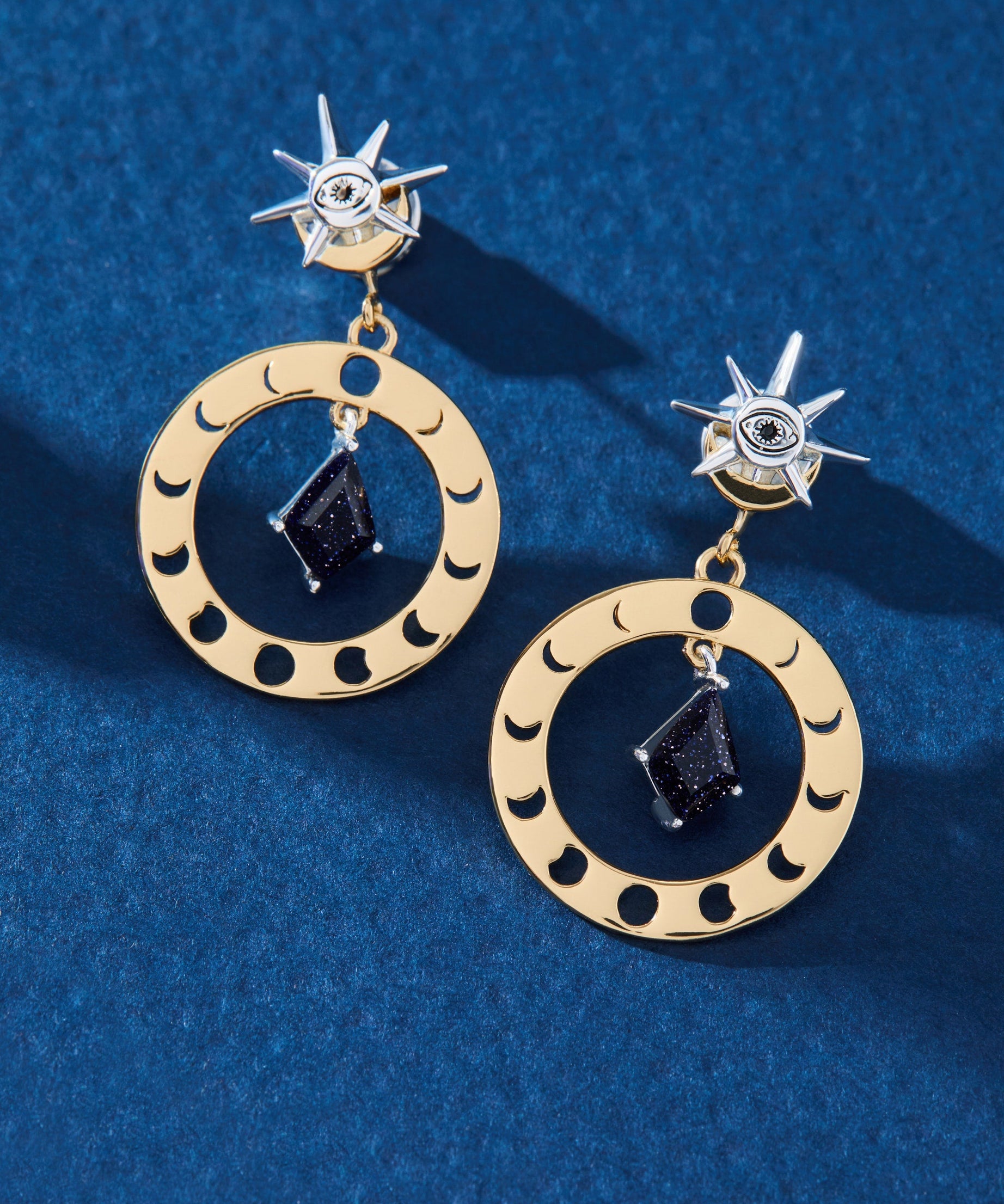 Moon Phase Statement Earring